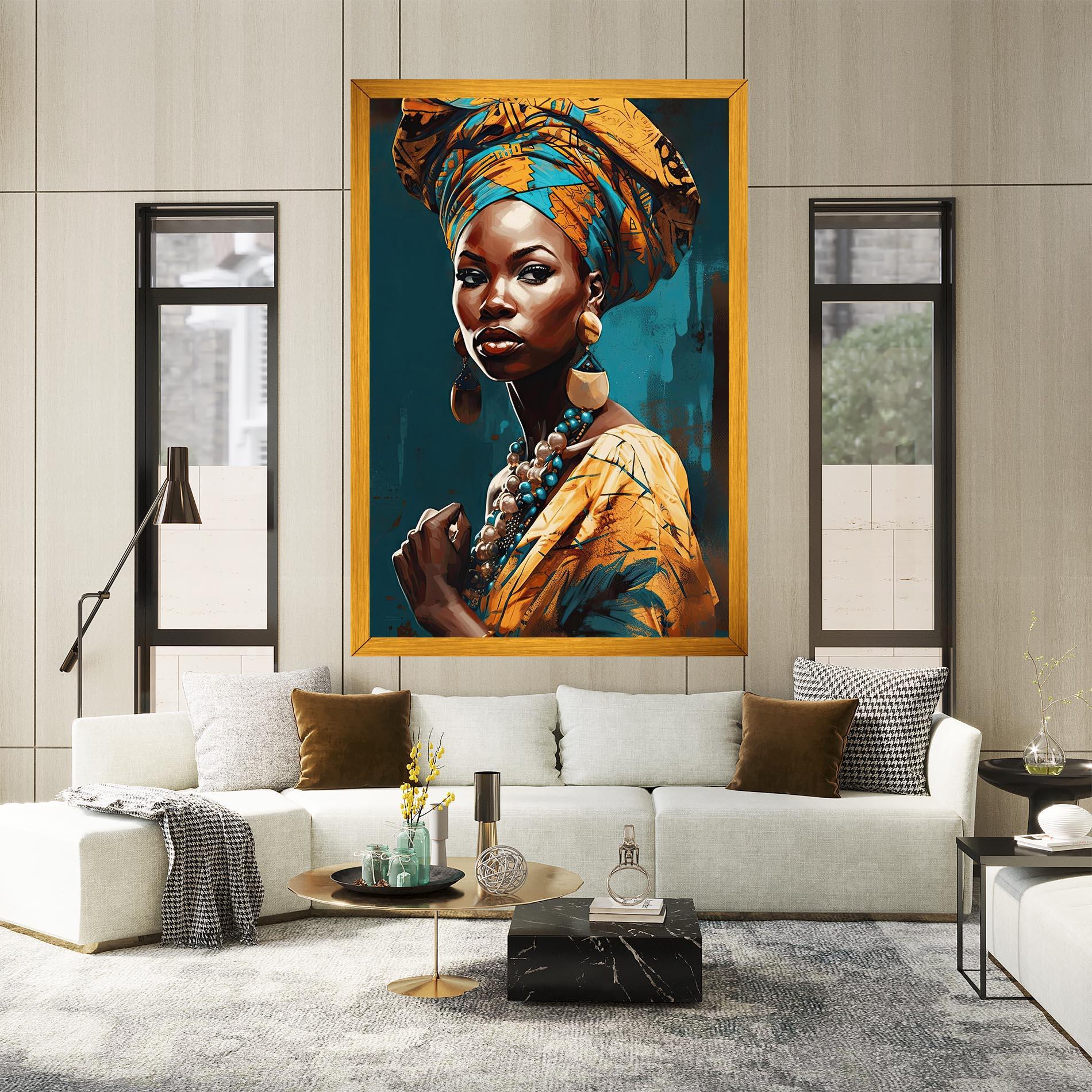 Vászonkép Azure Chic Woman mockup 2