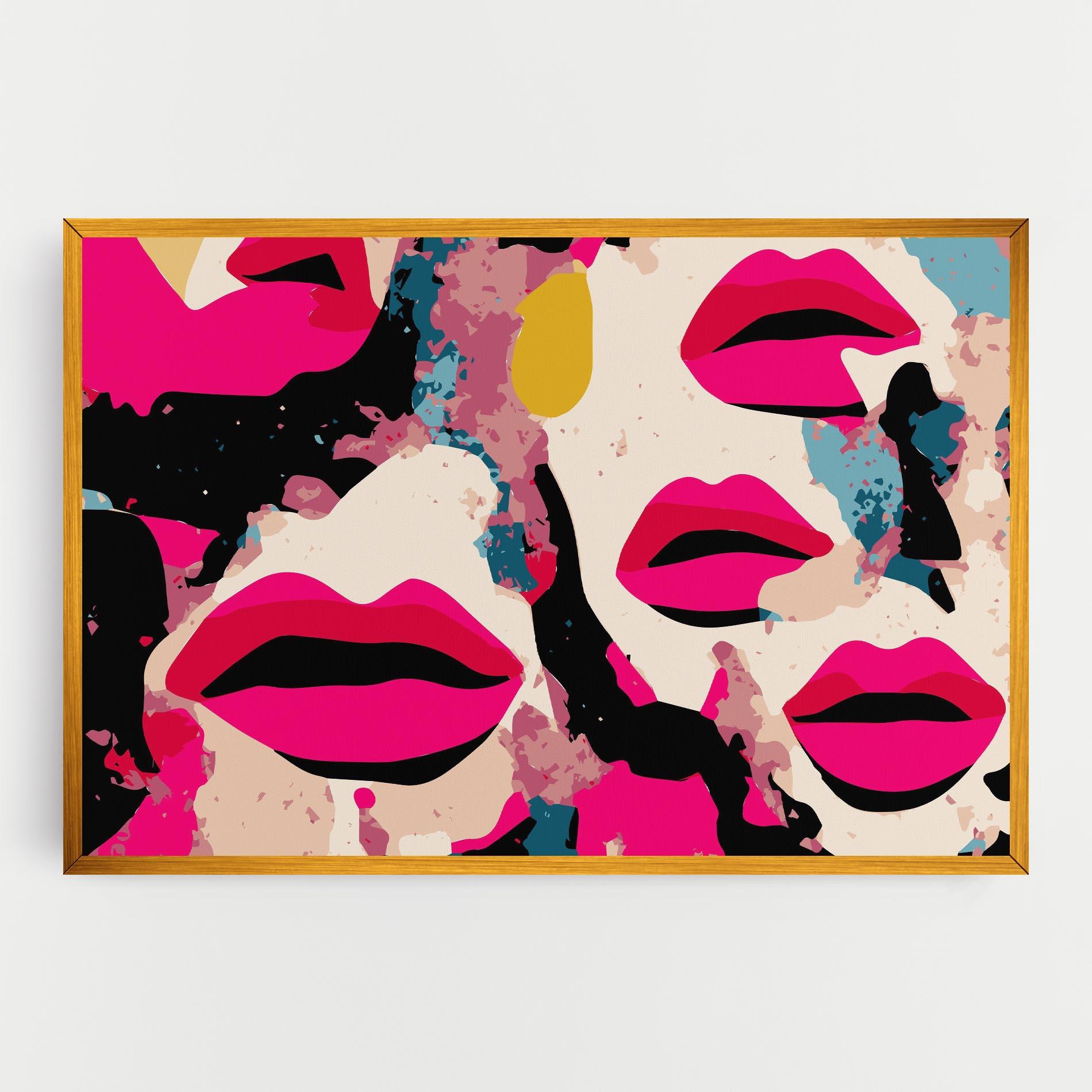 Vászonkép Pink Lips mockup 0
