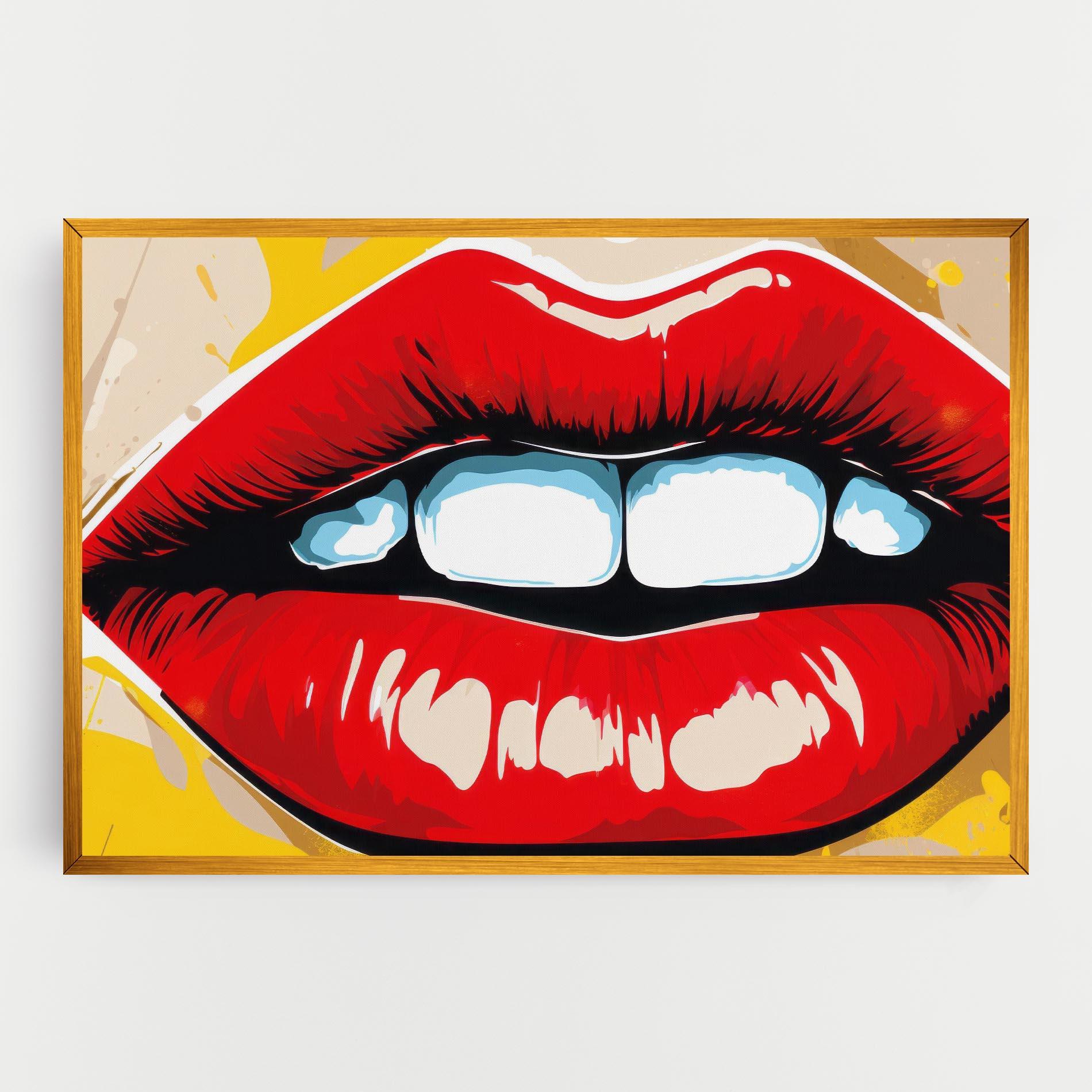 Vászonkép Pop Lips mockup 0