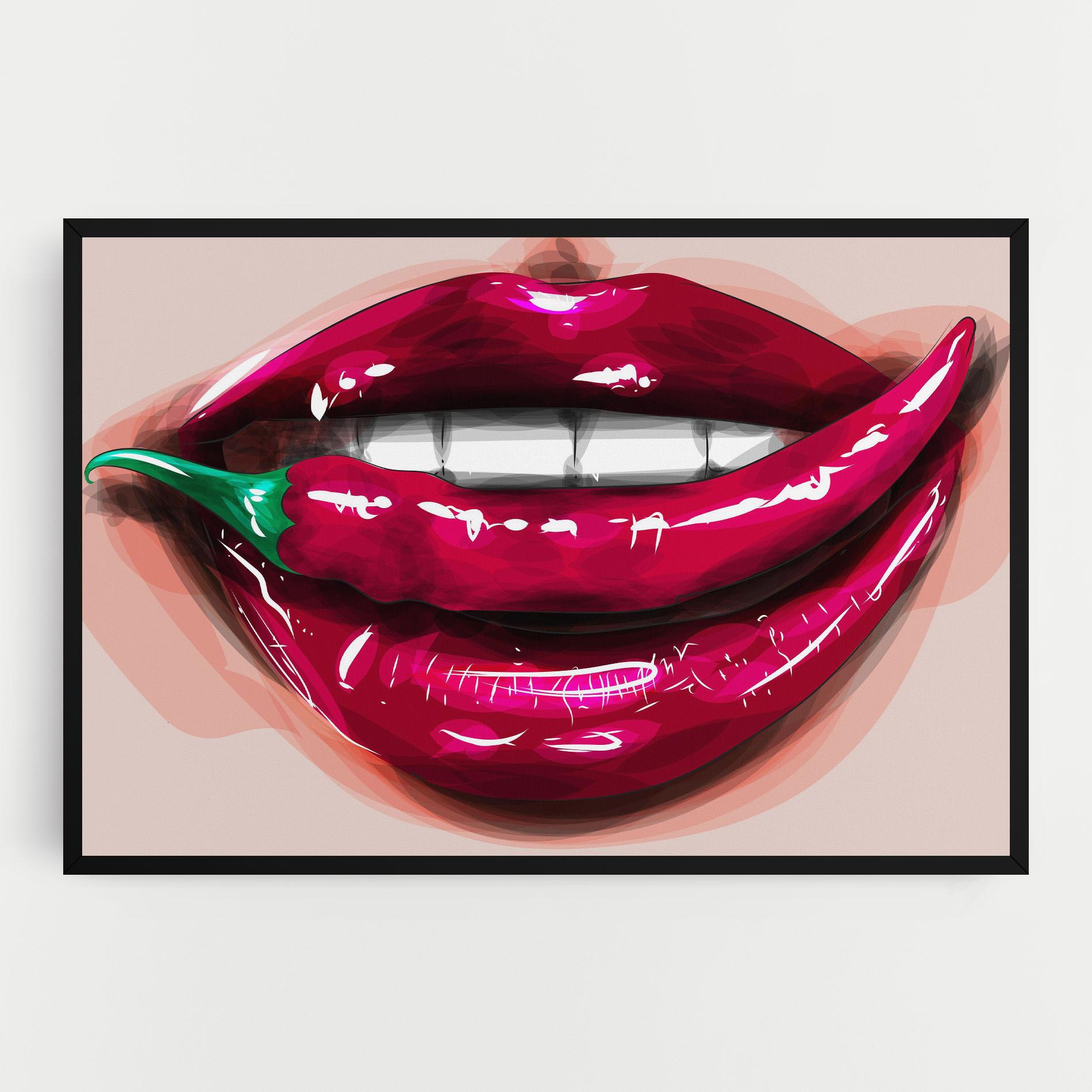 Vászonkép Chilli Lips mockup 0