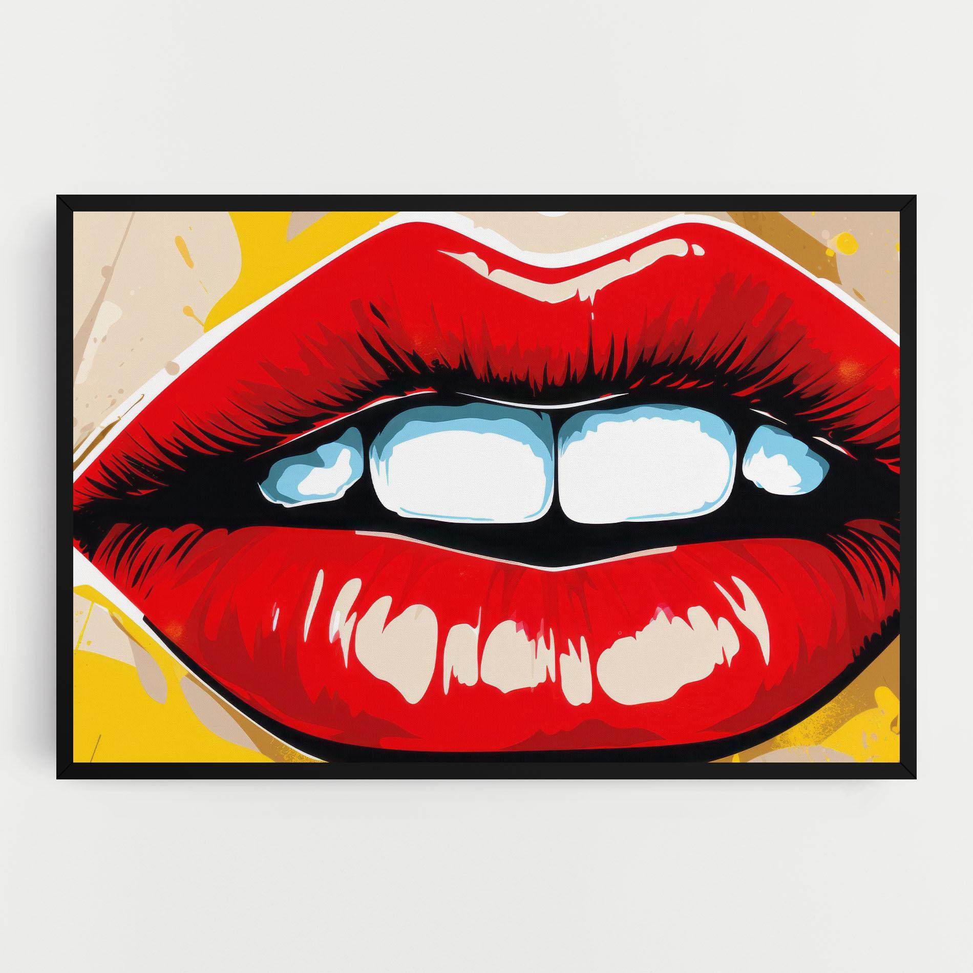 Vászonkép Pop Lips mockup 0