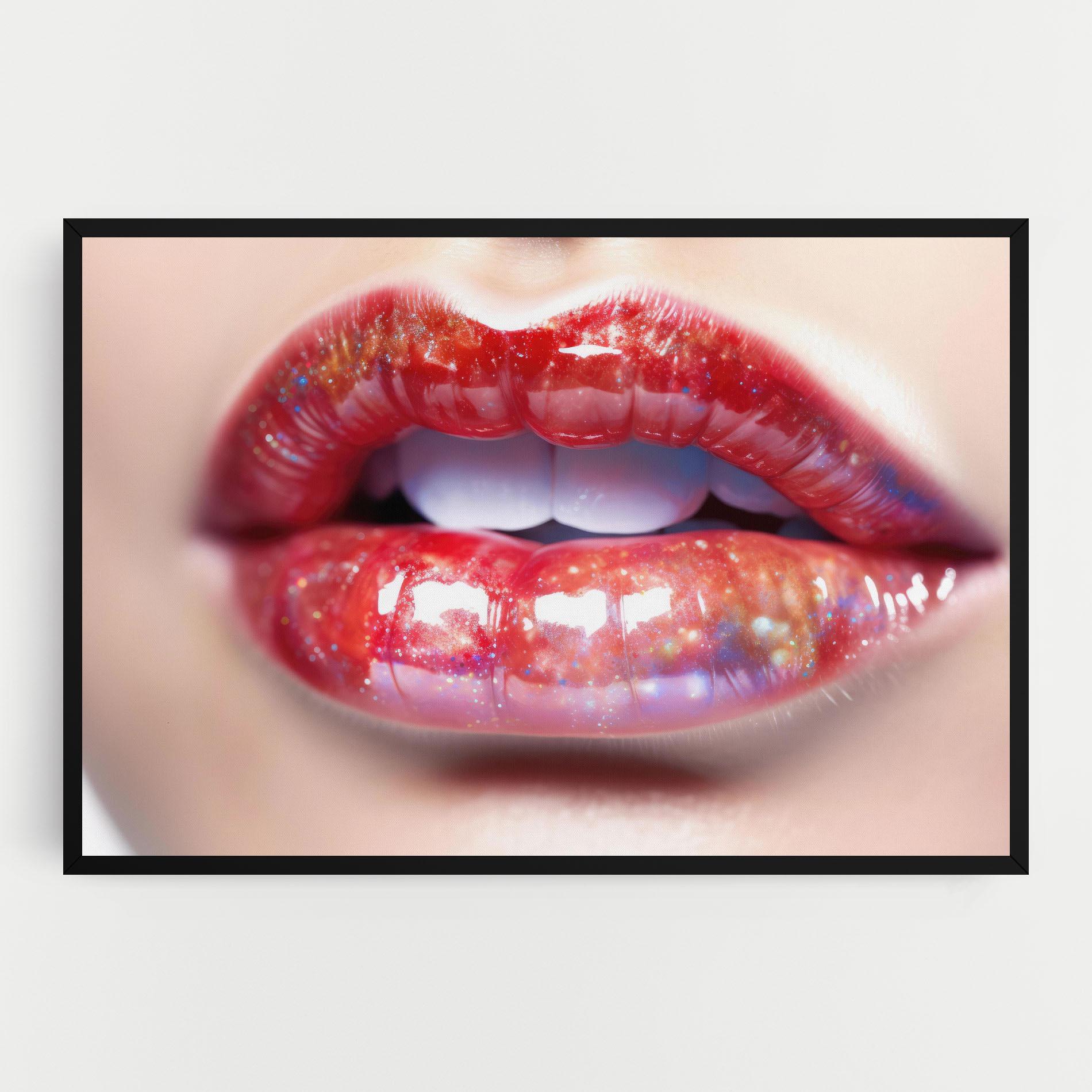 Vászonkép Red Pretty Lips mockup 0