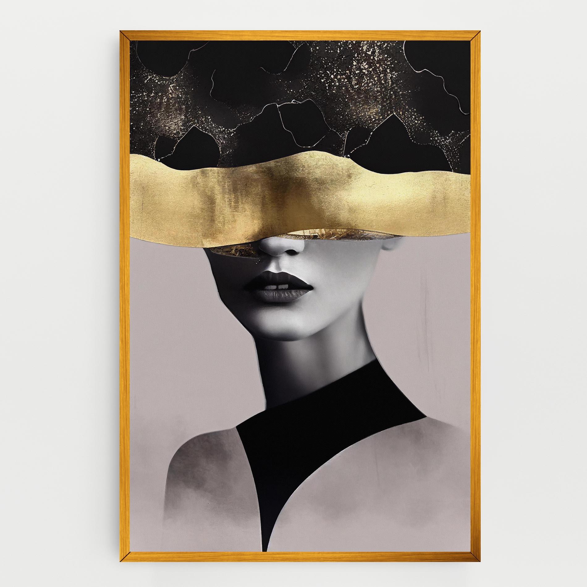 Vászonkép Grey Lips mockup 0