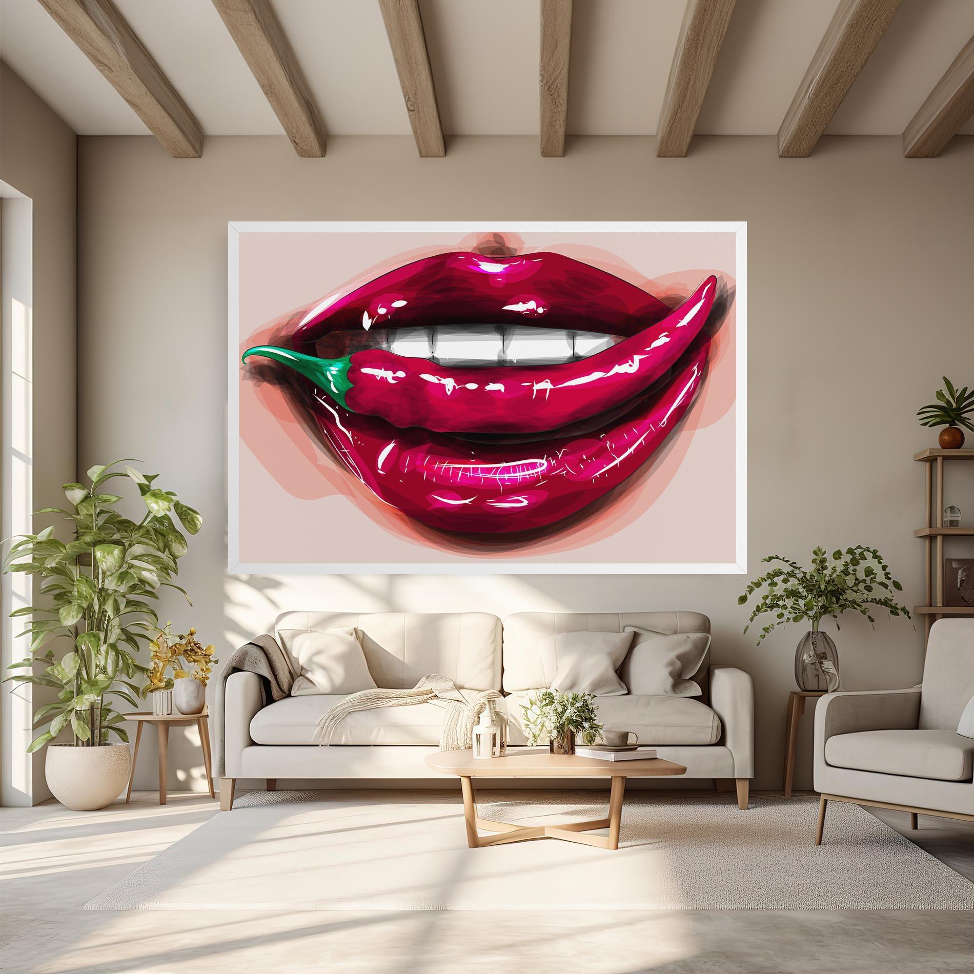 Vászonkép Chilli Lips mockup 6