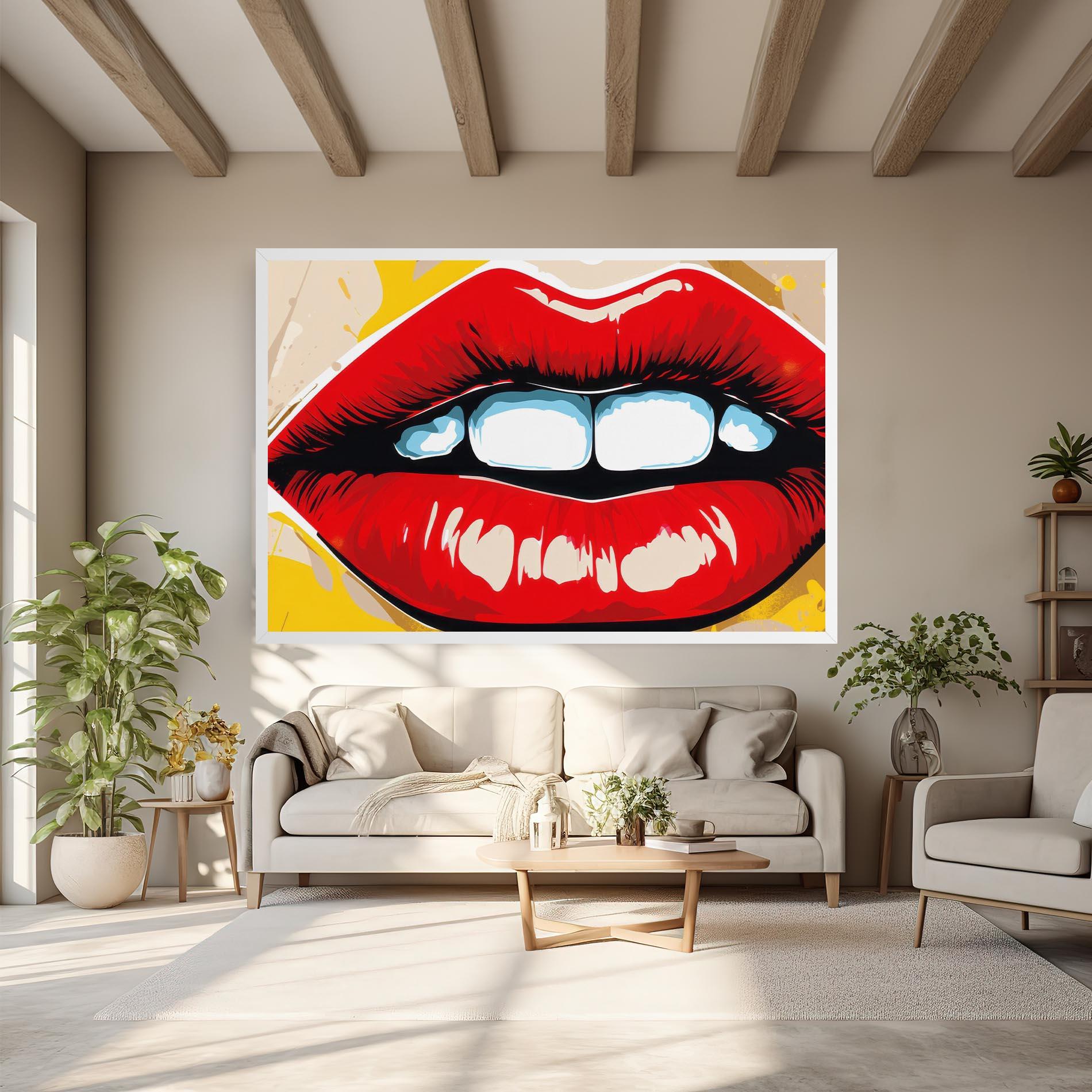 Vászonkép Pop Lips mockup 6