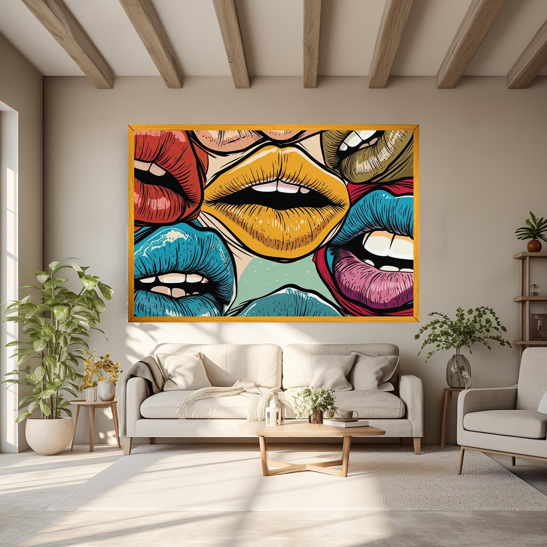 Comic Book Color Lips mockup 6