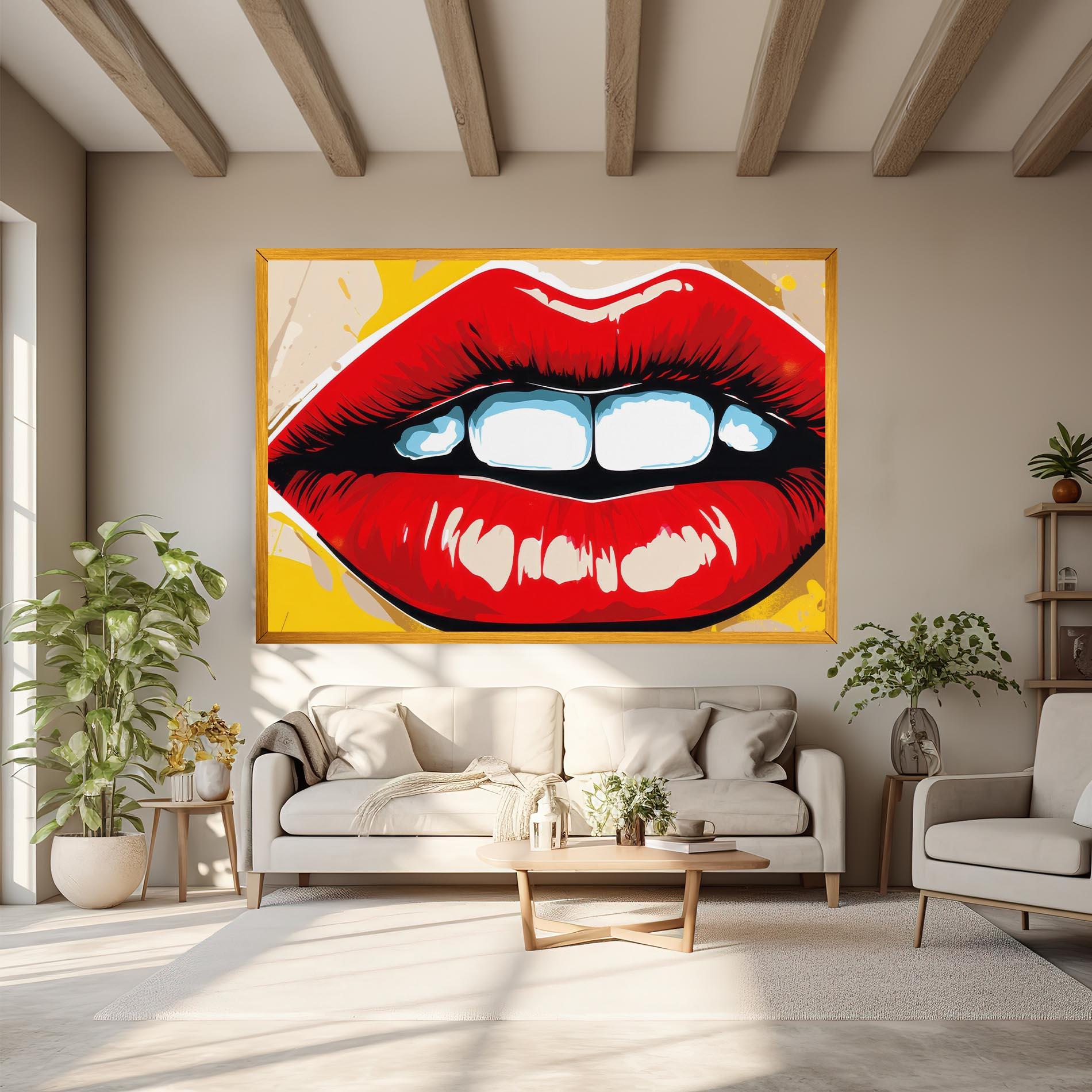 Vászonkép Pop Lips mockup 6
