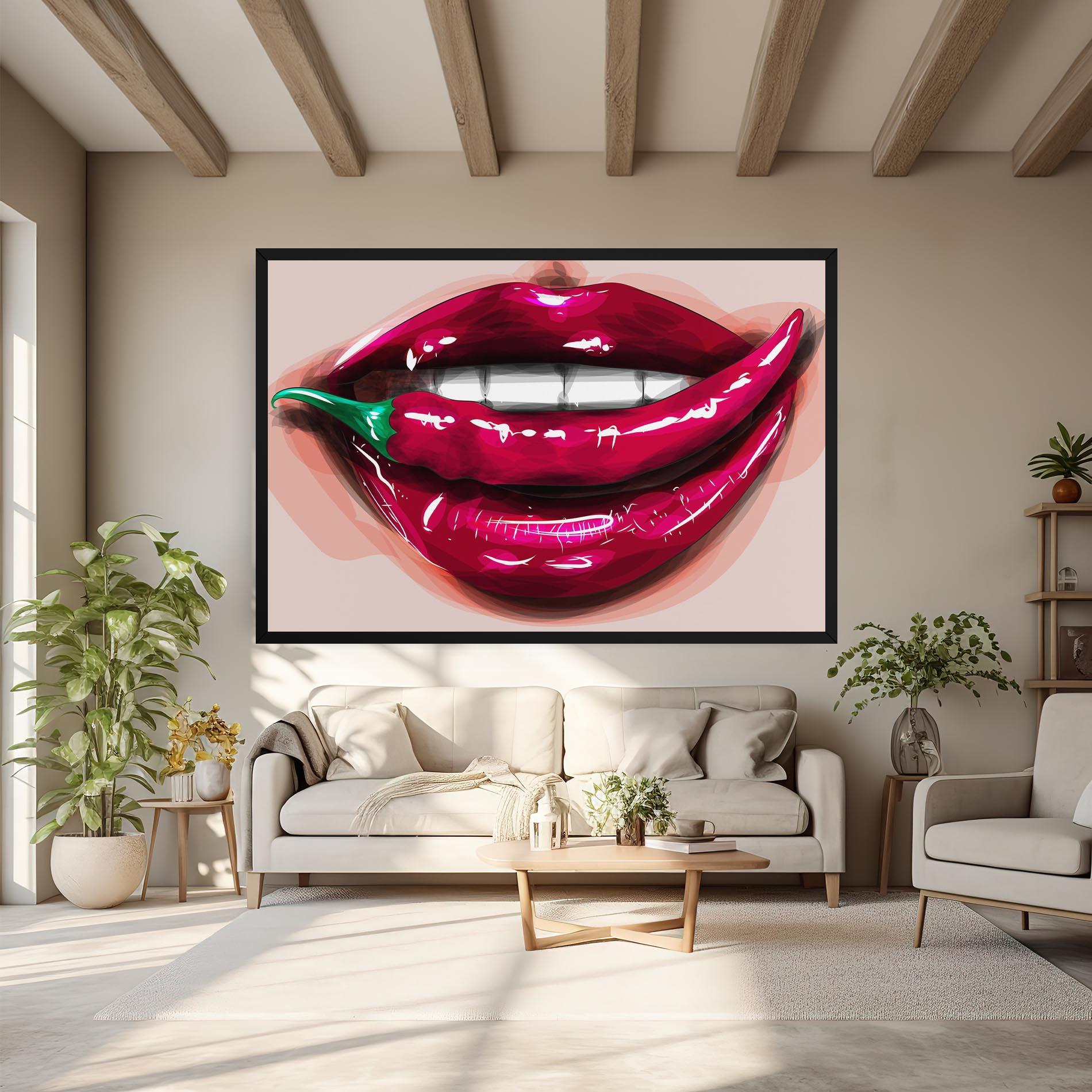 Vászonkép Chilli Lips mockup 6