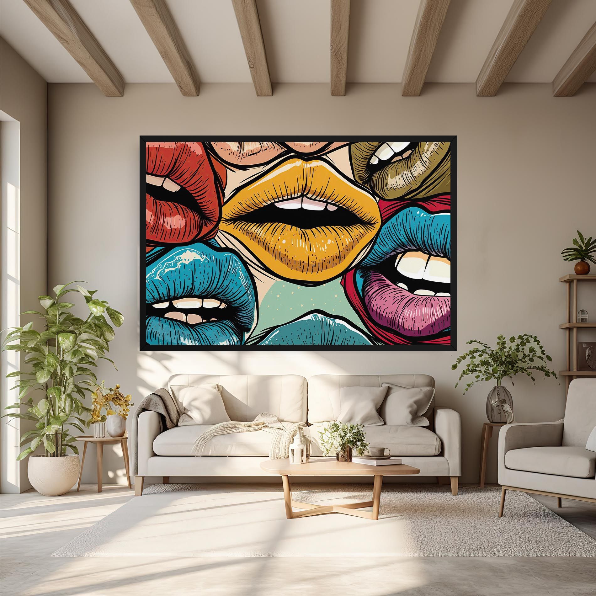 Comic Book Color Lips mockup 6