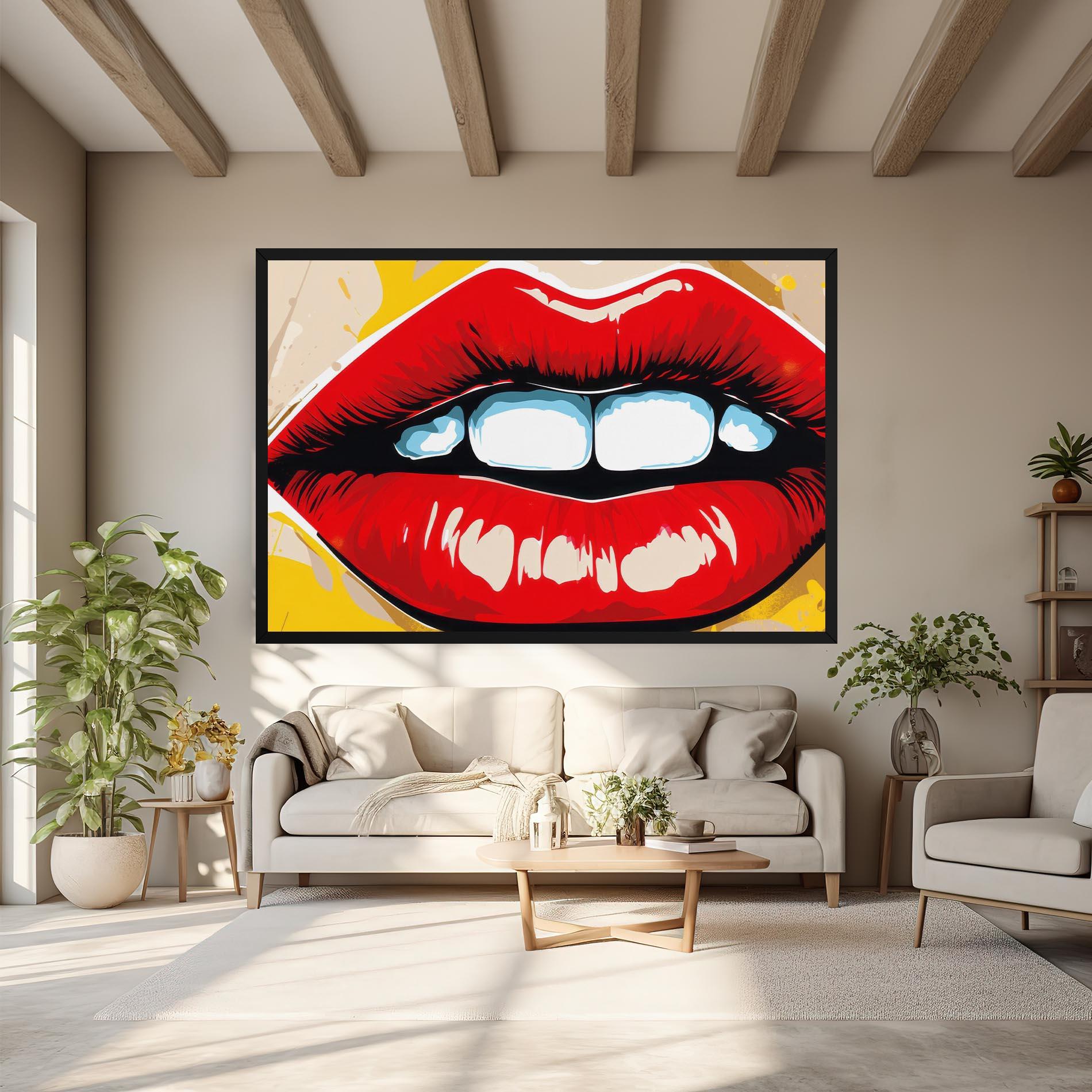 Vászonkép Pop Lips mockup 6
