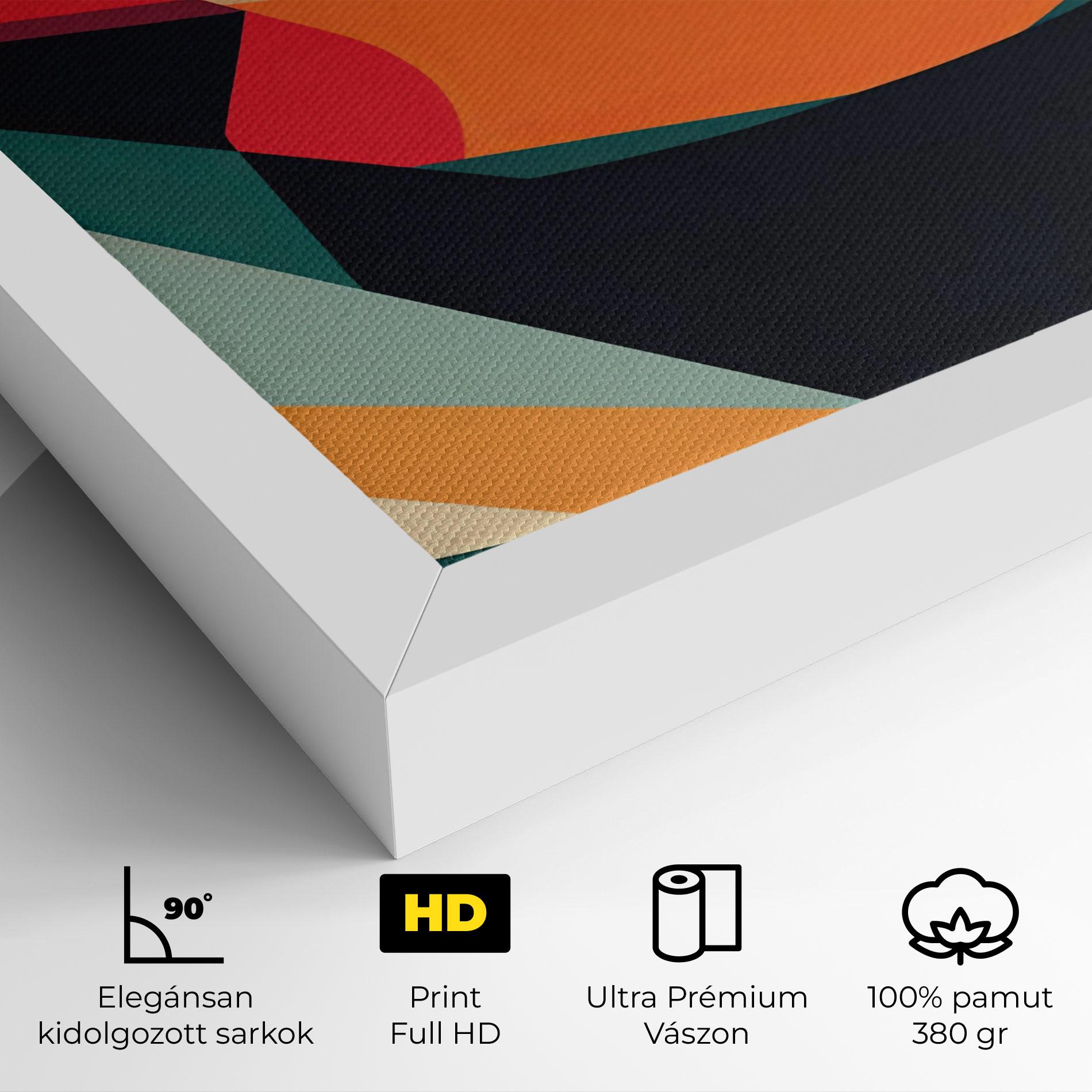 Vászonkép Abstract Lips mockup 4