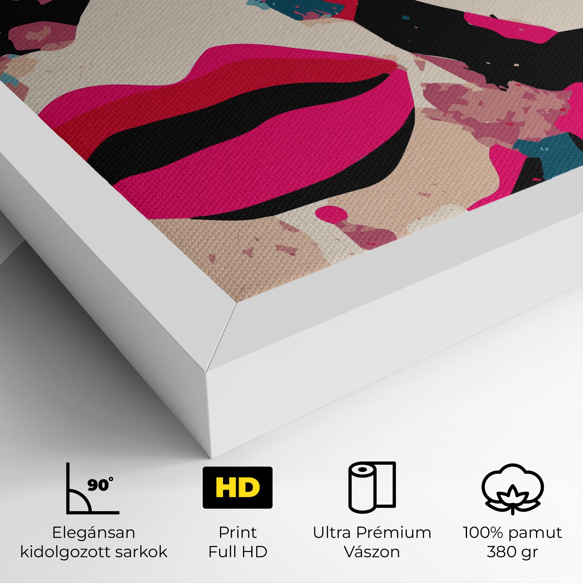 Vászonkép Pink Lips mockup 4