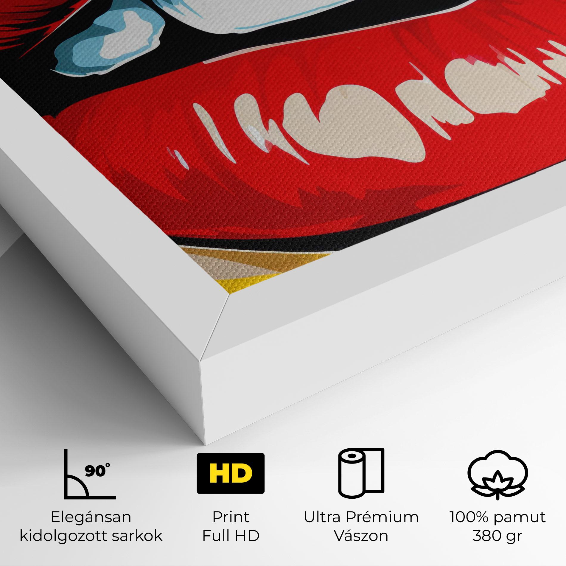 Vászonkép Pop Lips mockup 4