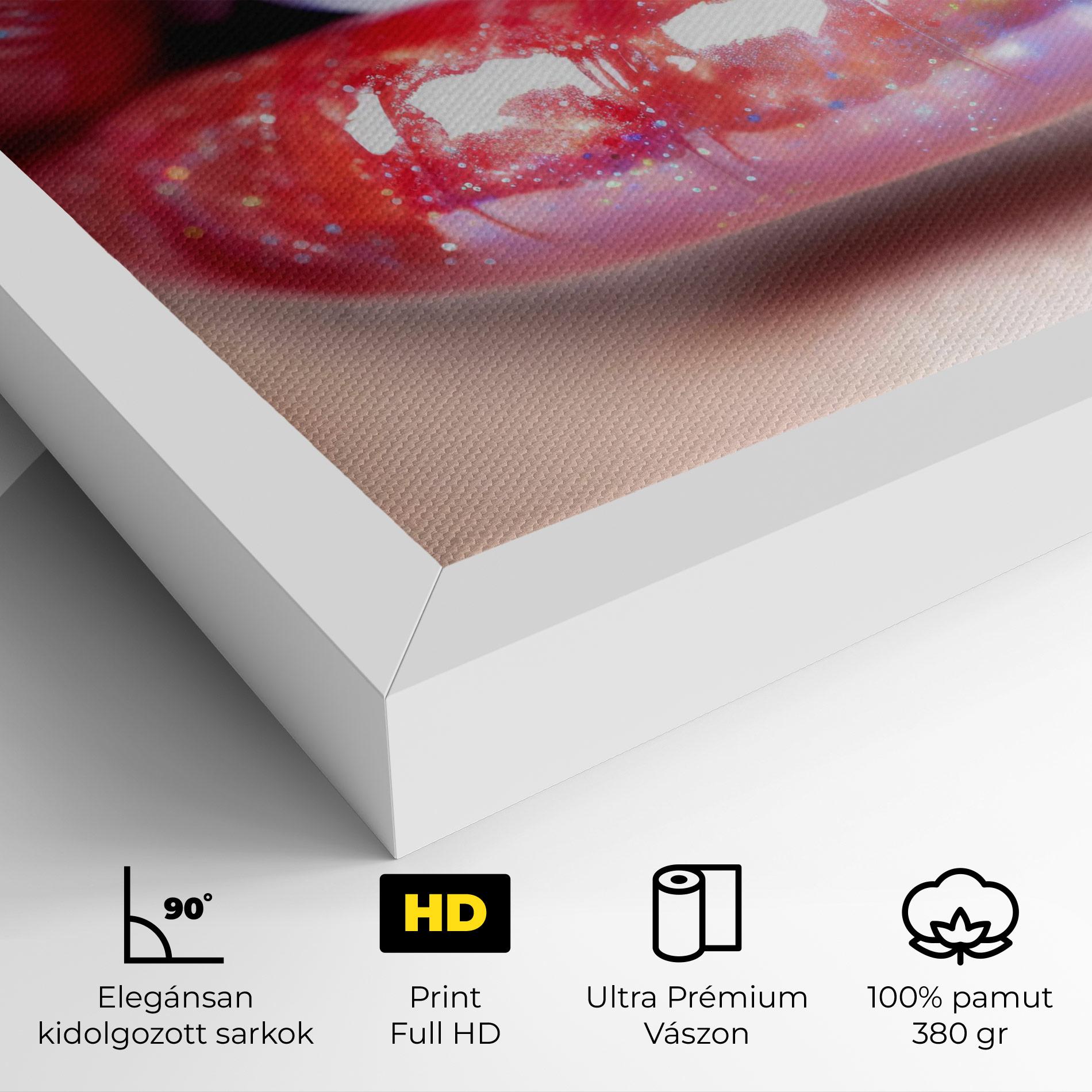 Vászonkép Red Pretty Lips mockup 4