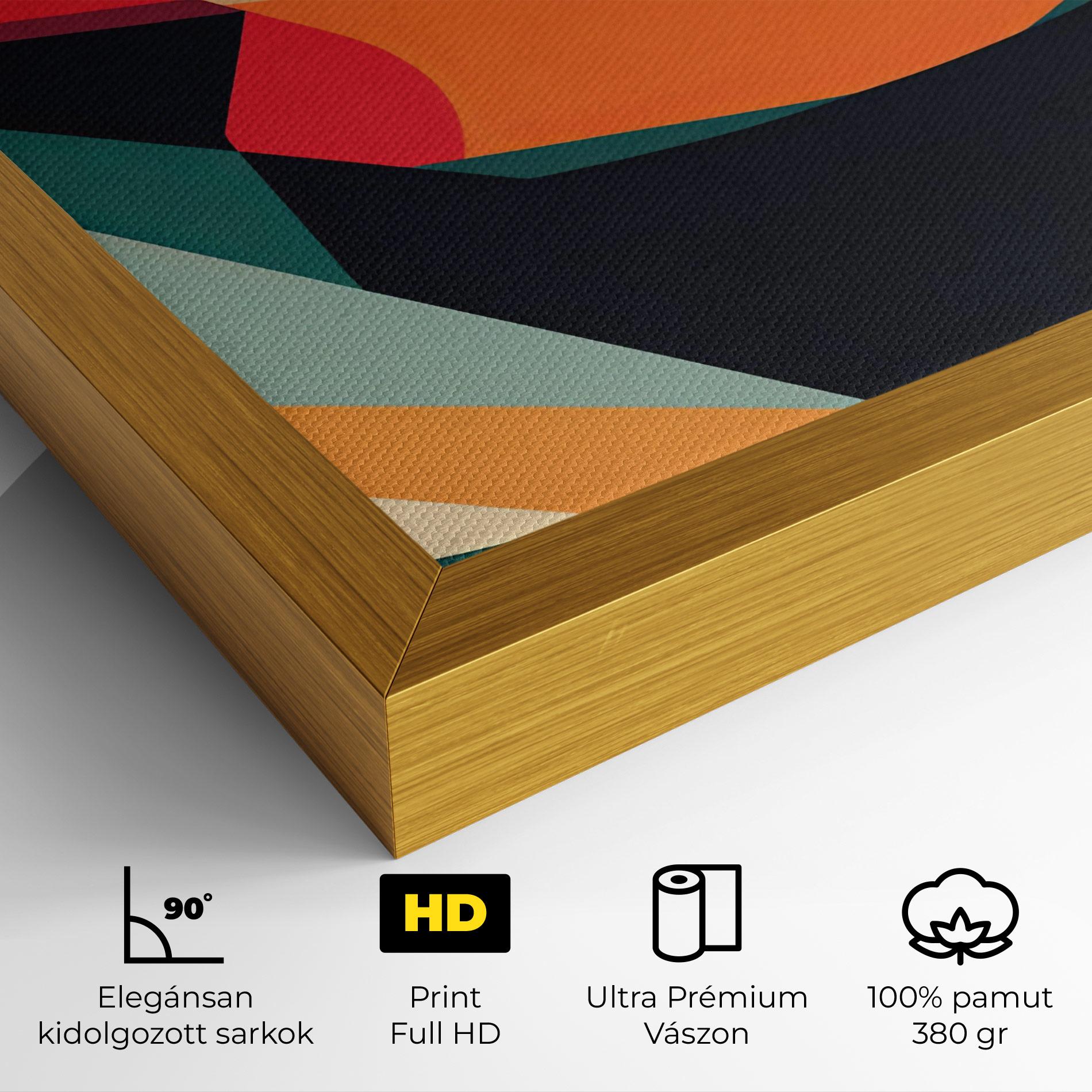 Vászonkép Abstract Lips mockup 4