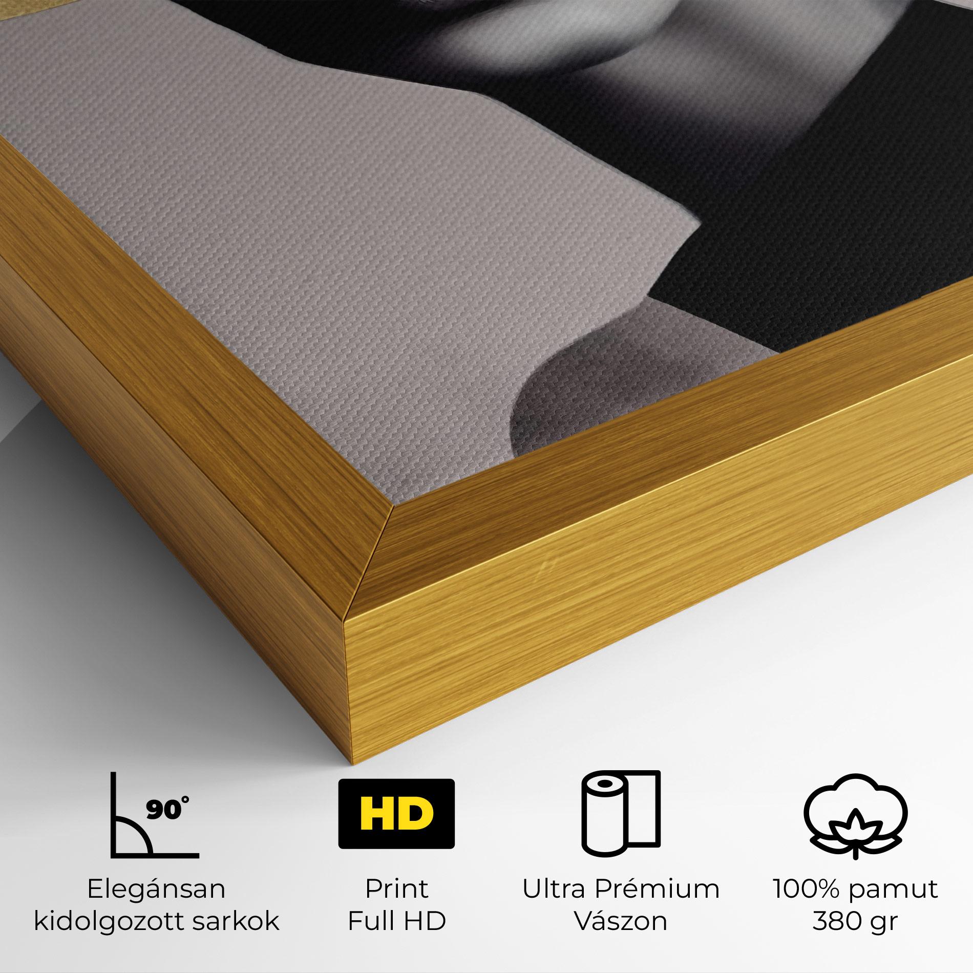 Vászonkép Grey Lips mockup 4