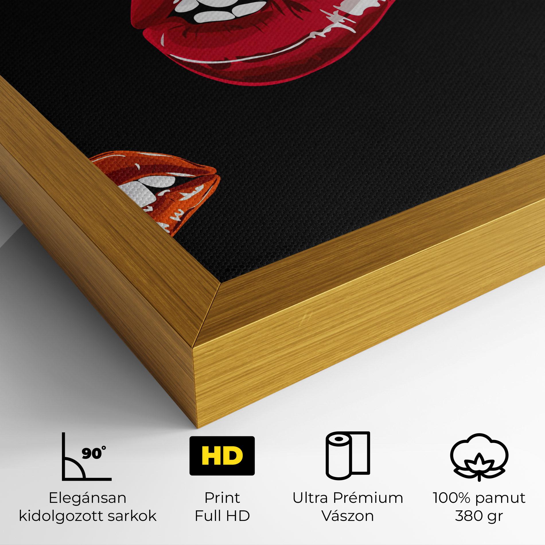 Vászonkép Mix Color Lips mockup 4