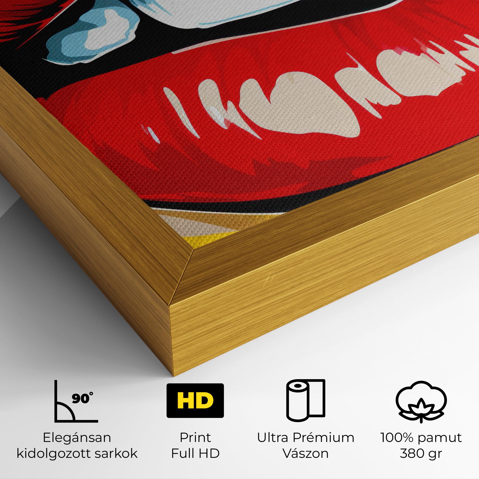 Vászonkép Pop Lips mockup 4