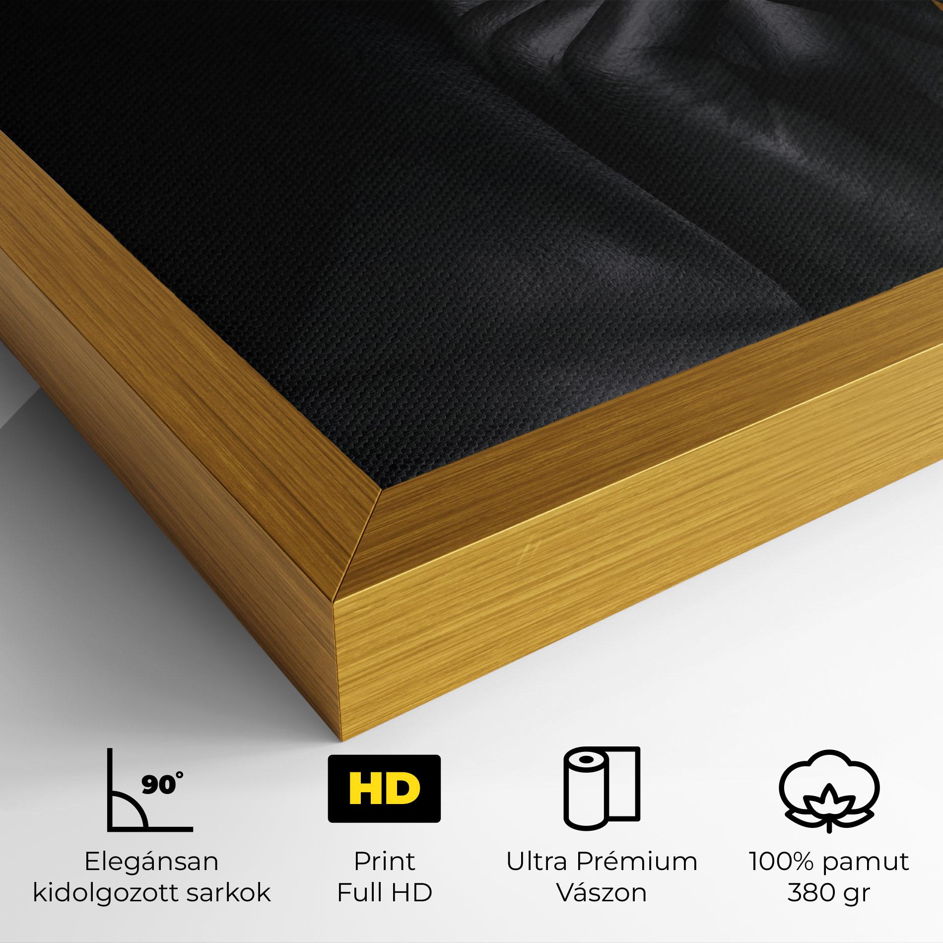 Vászonkép Silence Lips Portrait mockup 4