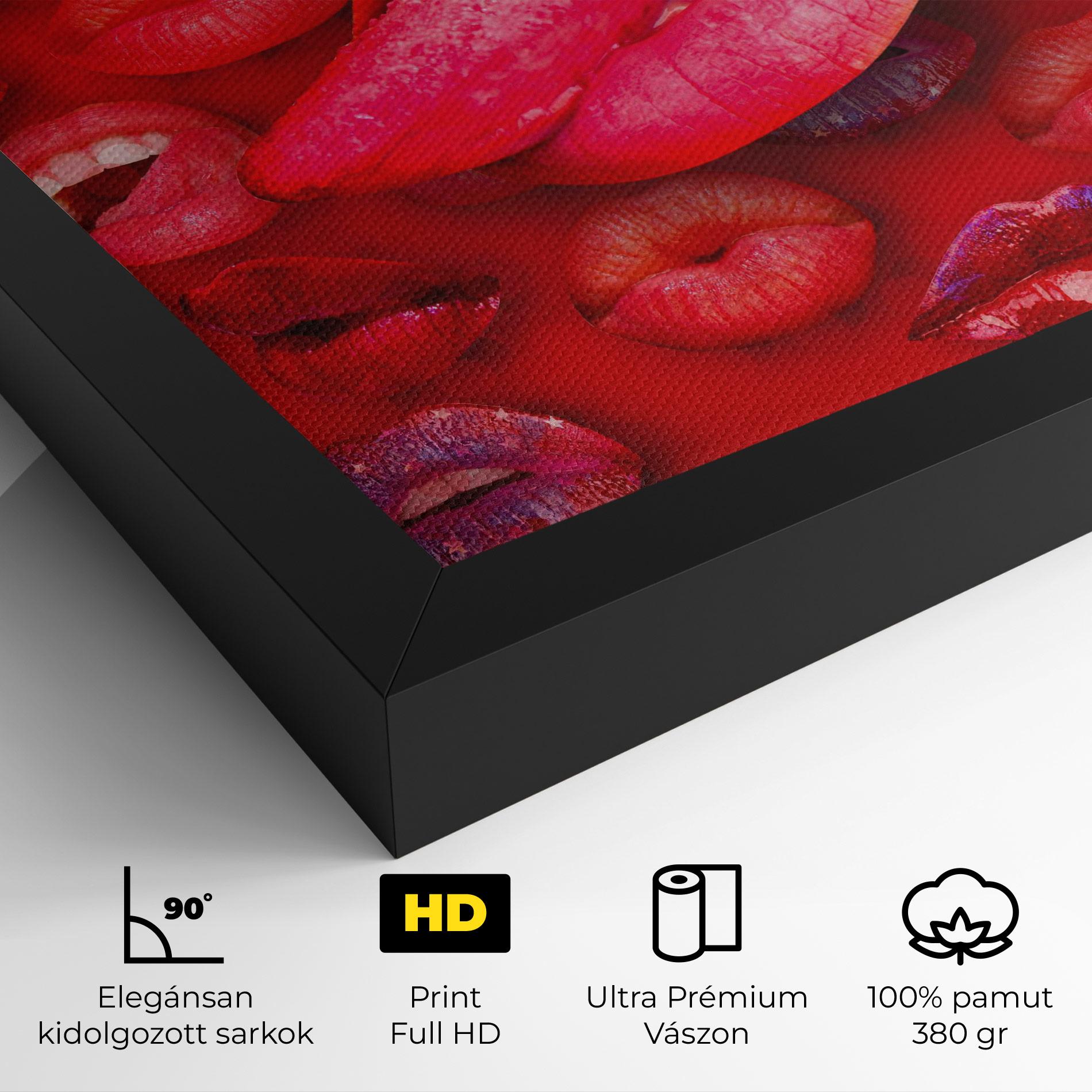 Vászonkép Big Tongue Collage mockup 4