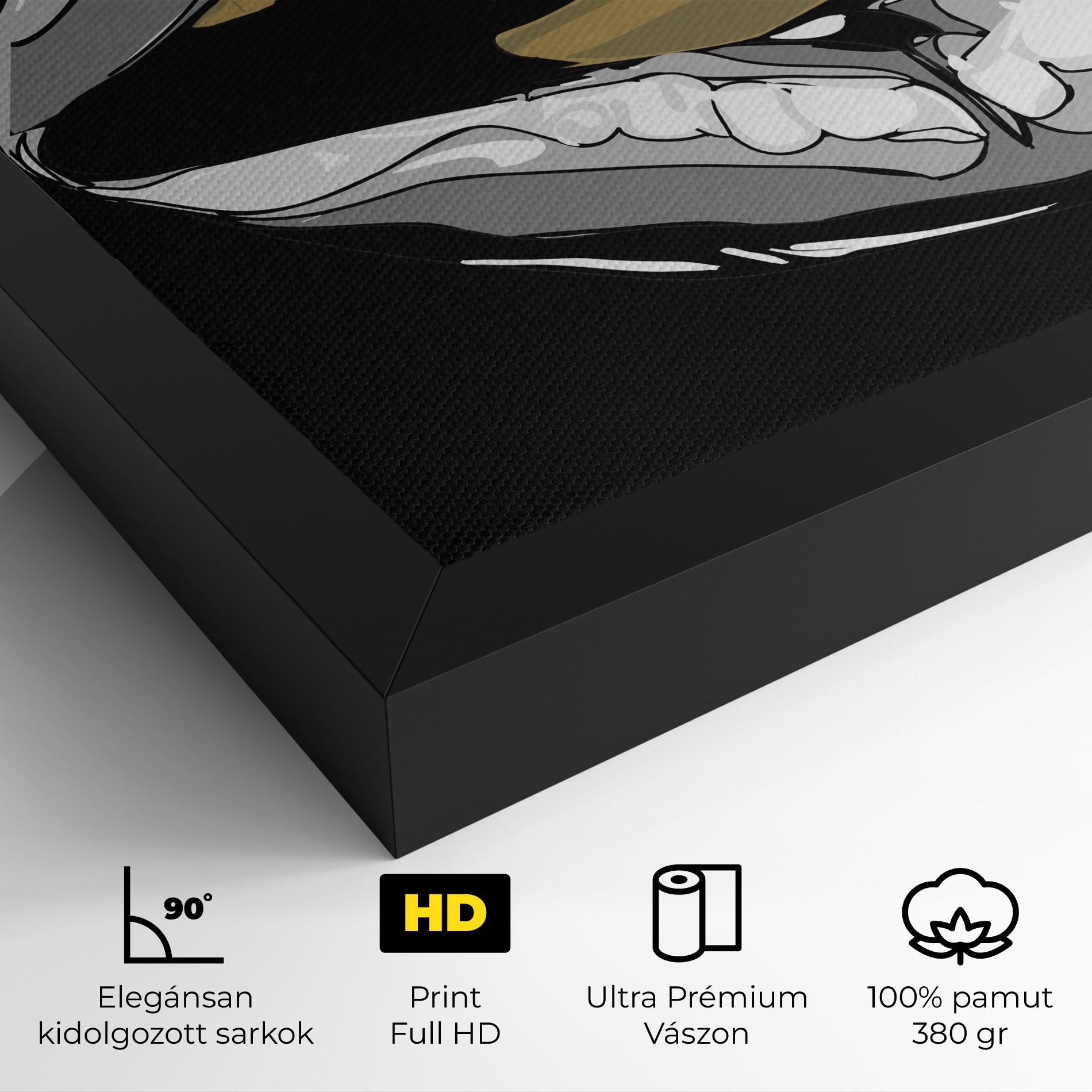 Vászonkép Grey Bullet Lips mockup 4