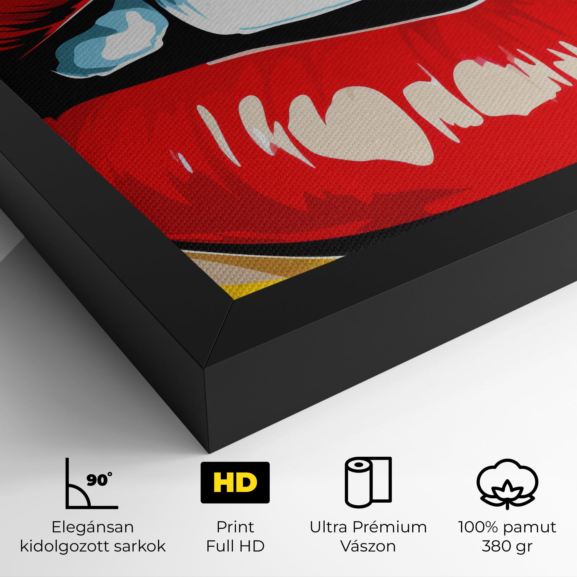 Vászonkép Pop Lips mockup 4