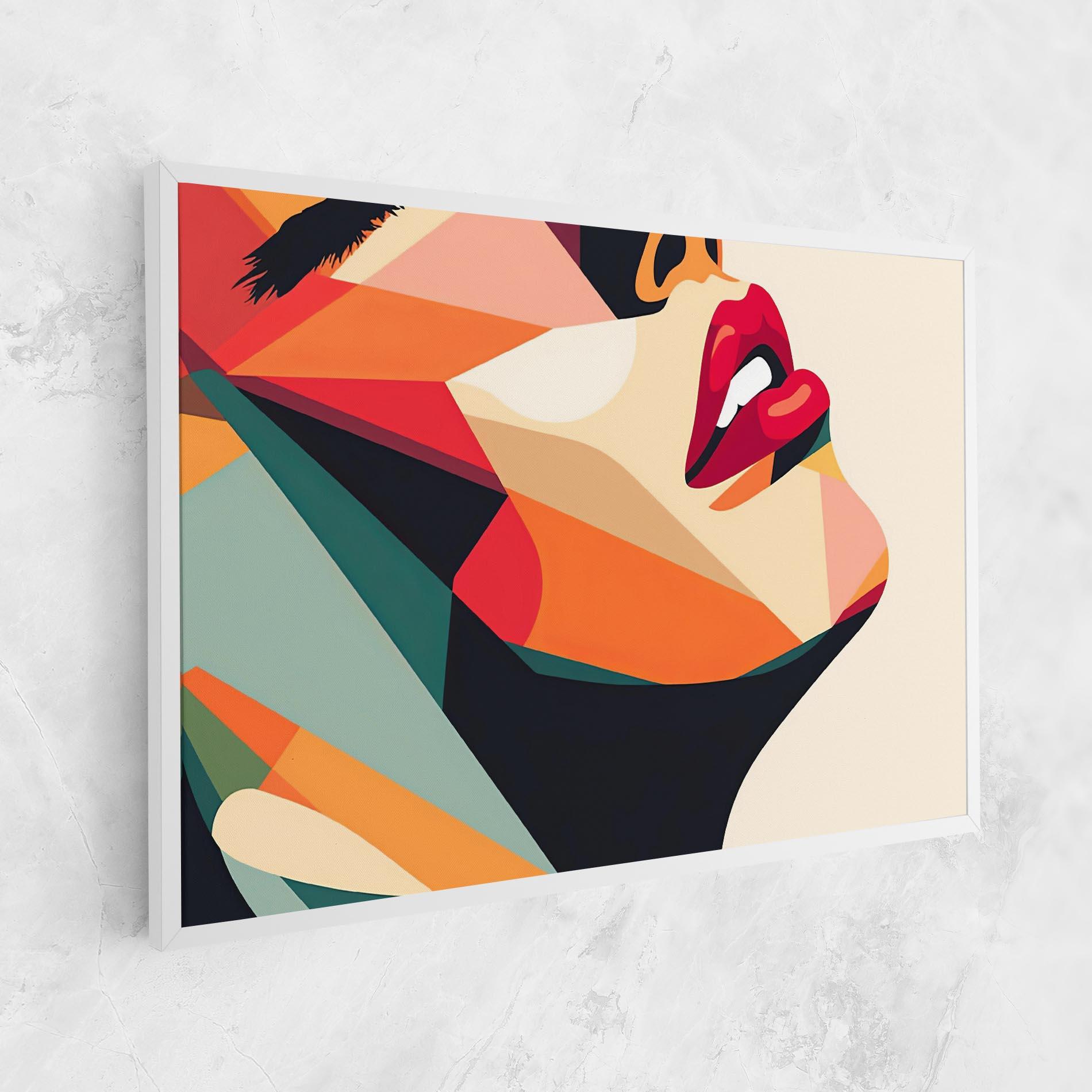 Vászonkép Abstract Lips mockup 1