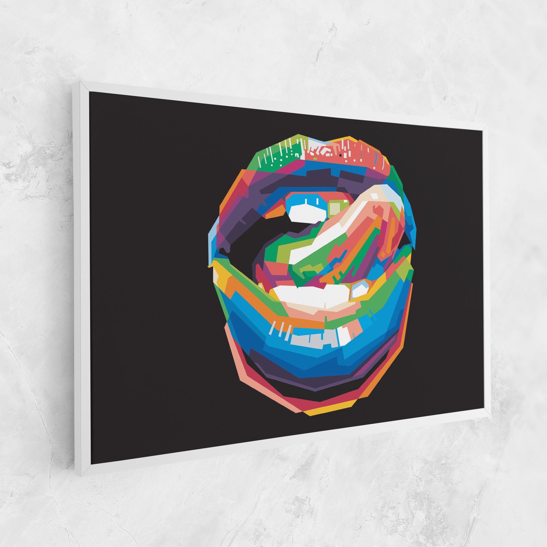Vászonkép Lips Toungue mockup 1
