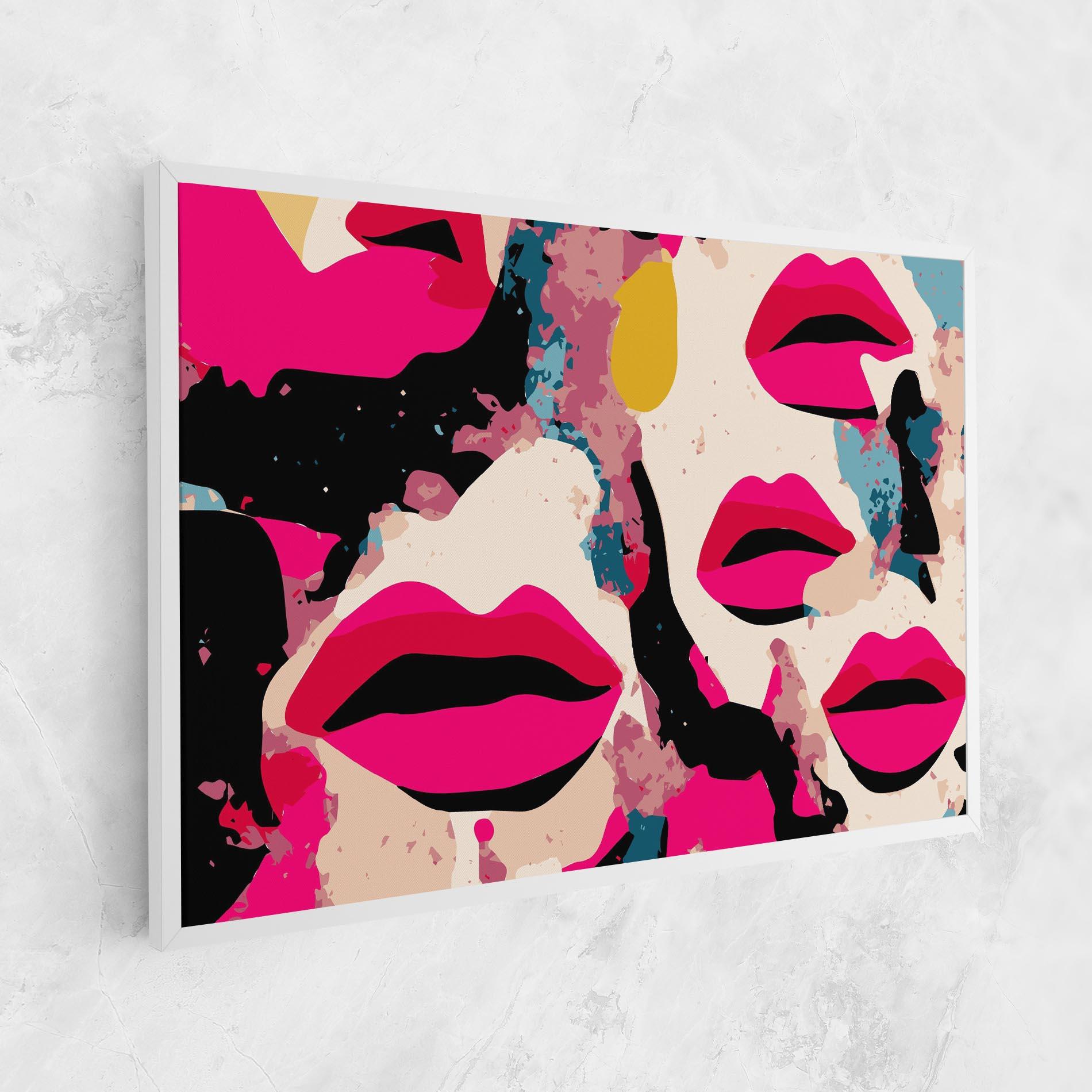 Vászonkép Pink Lips mockup 1