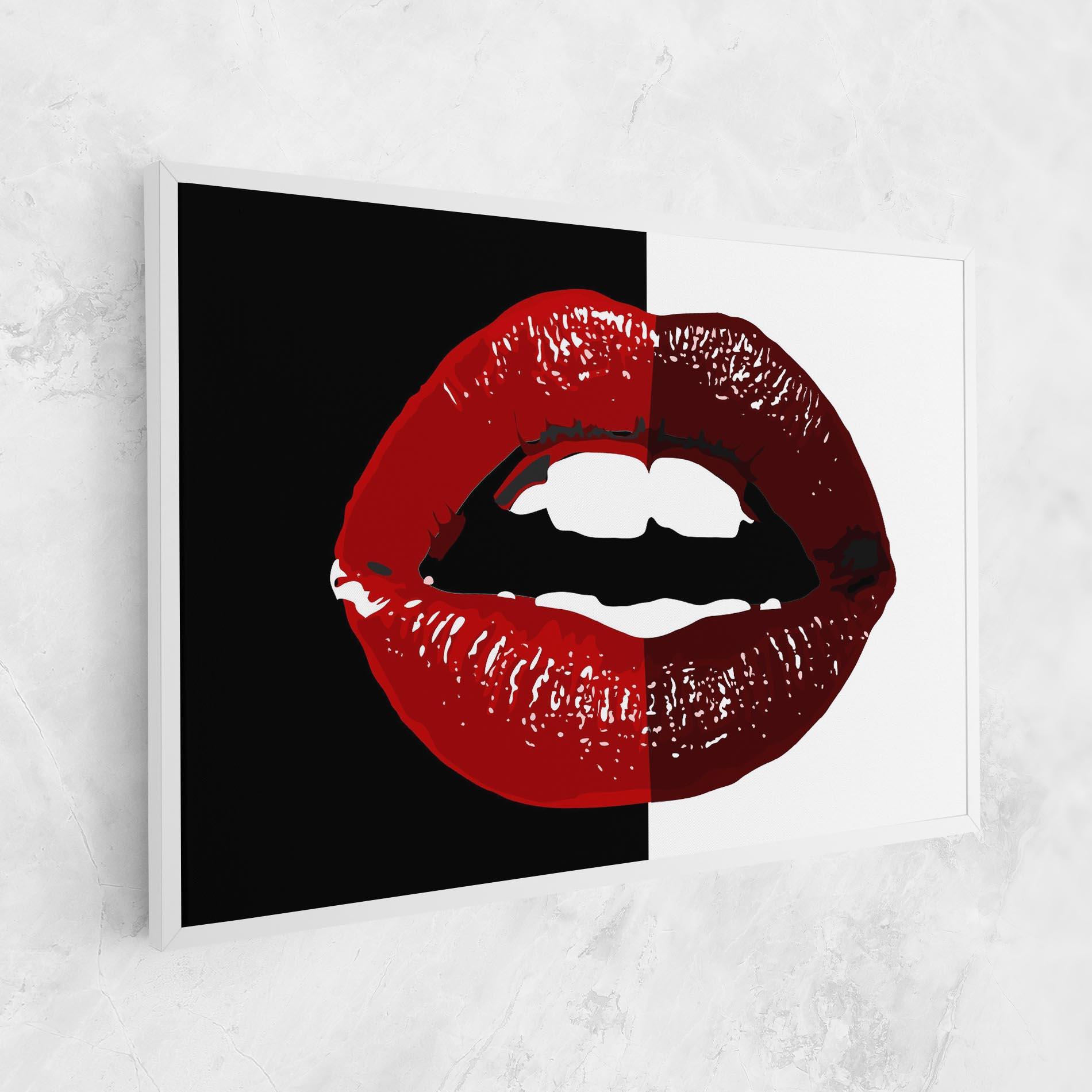 Vászonkép Red Shade Lips mockup 1