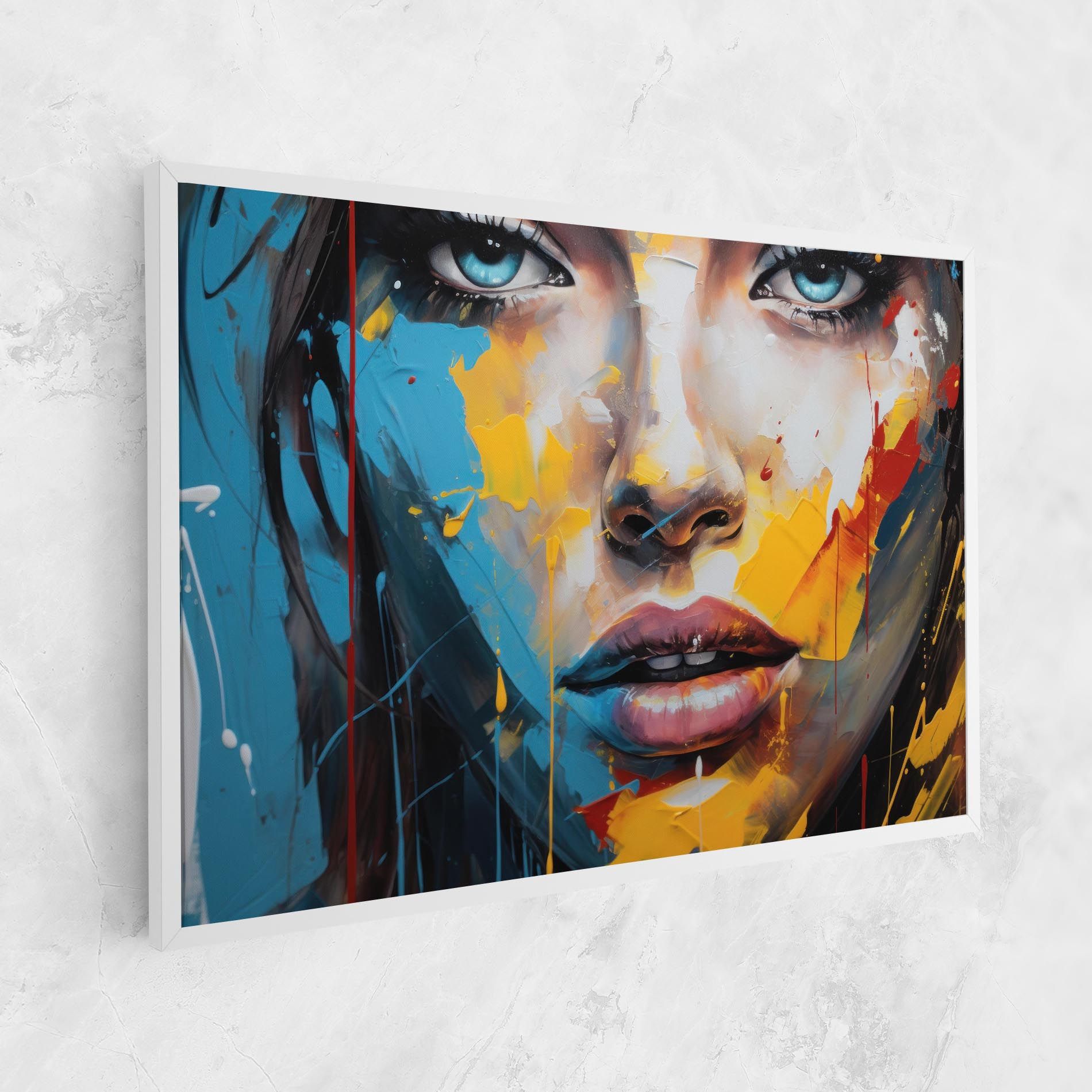 Woman Abstract Lips mockup 1