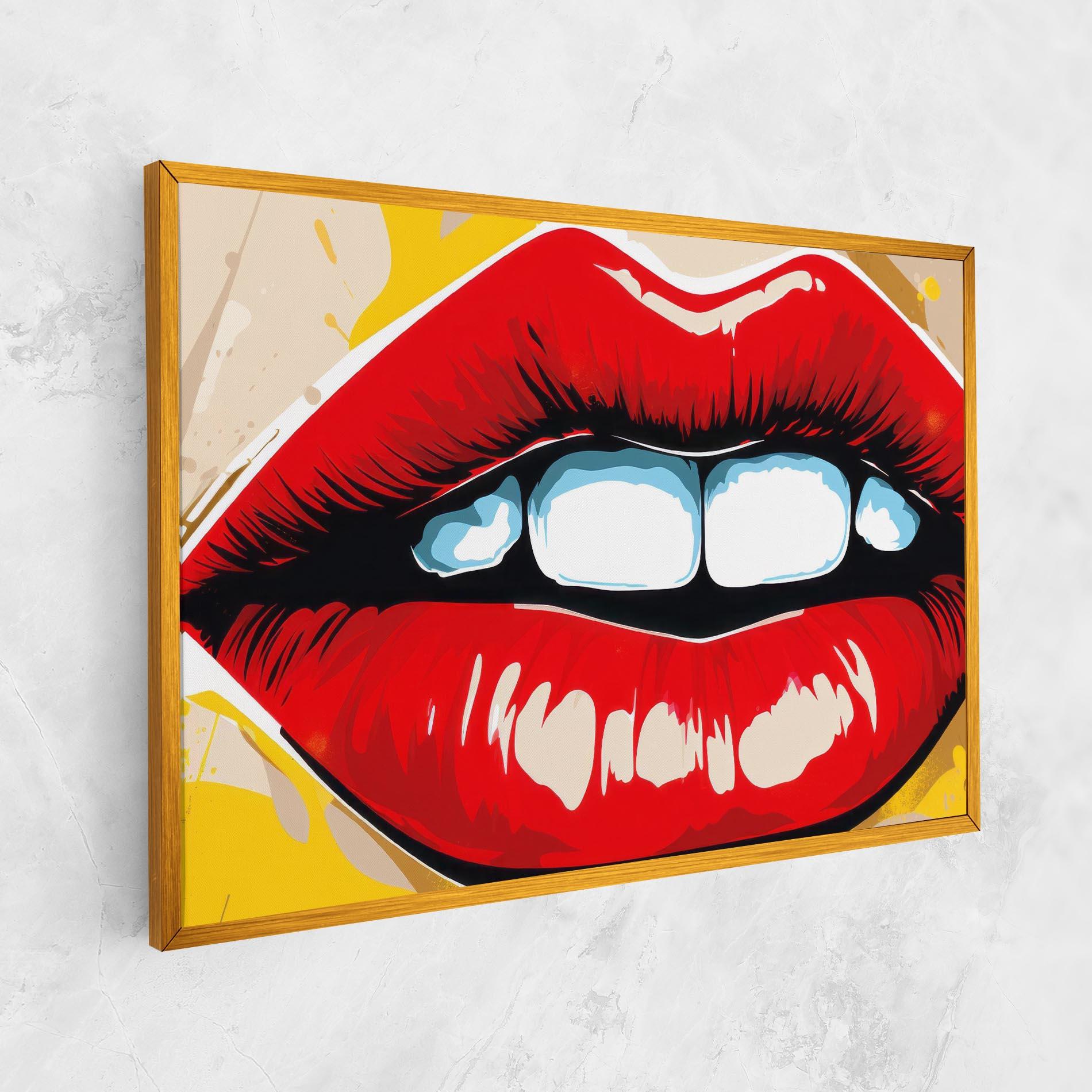 Vászonkép Pop Lips mockup 1