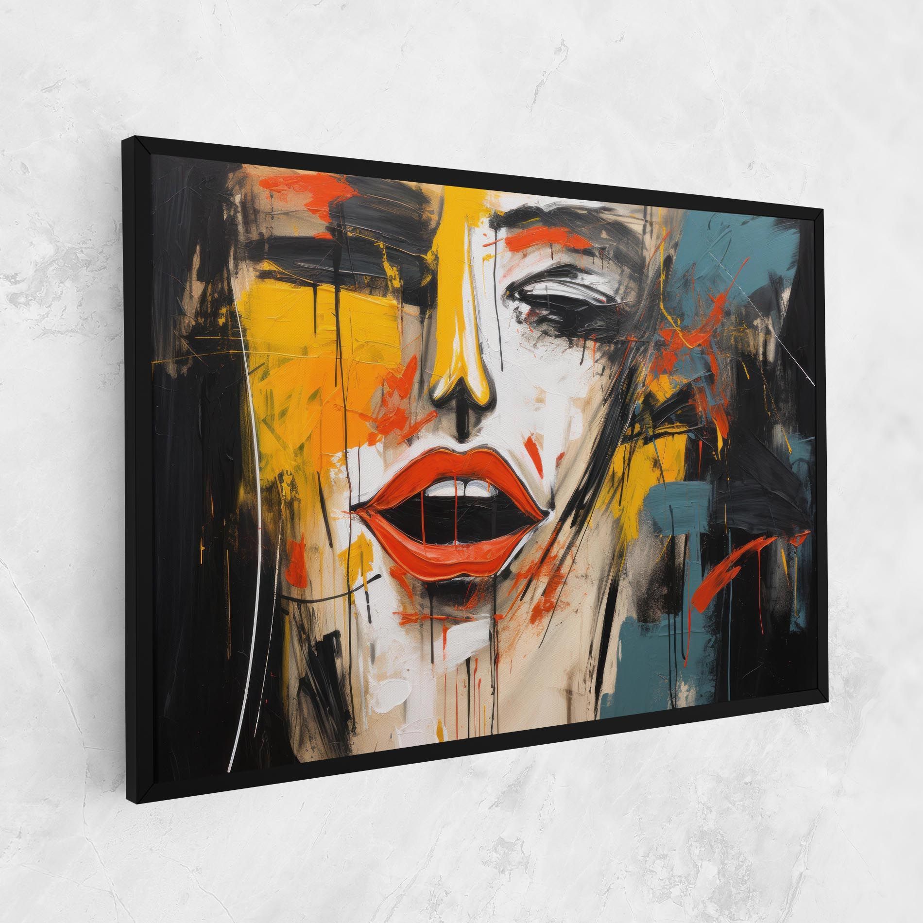 Abstract Woman Lips mockup 1