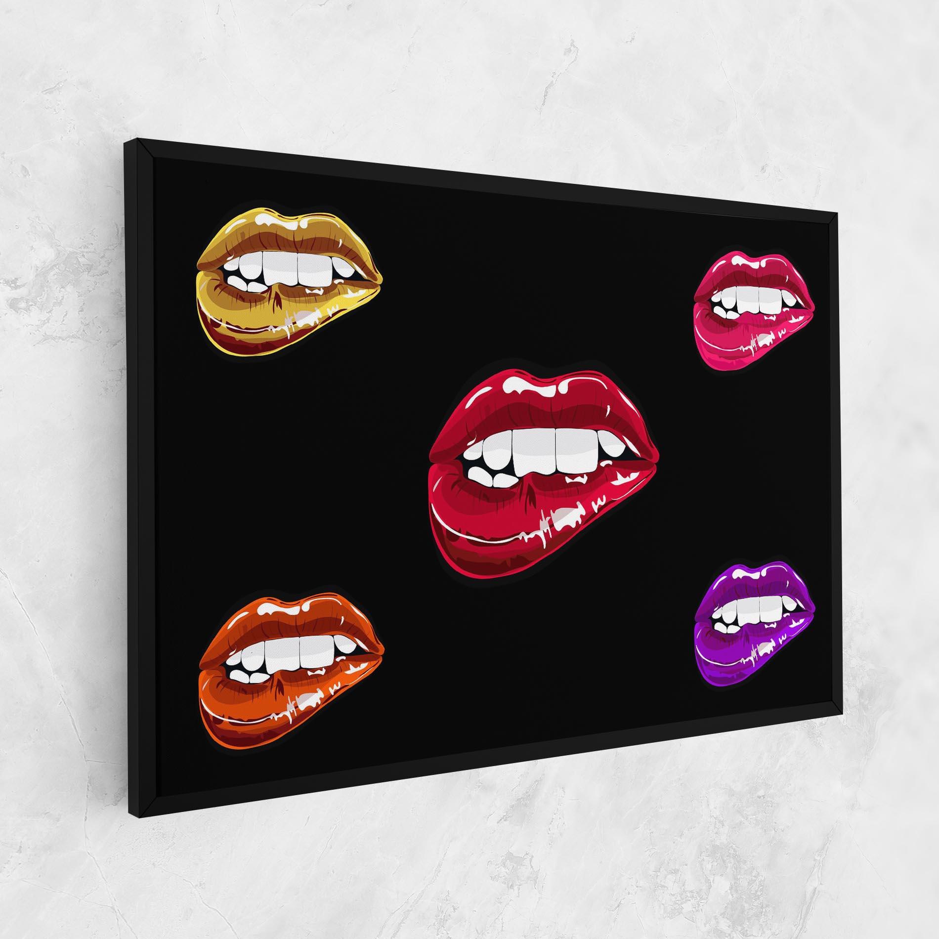 Vászonkép Mix Color Lips mockup 1