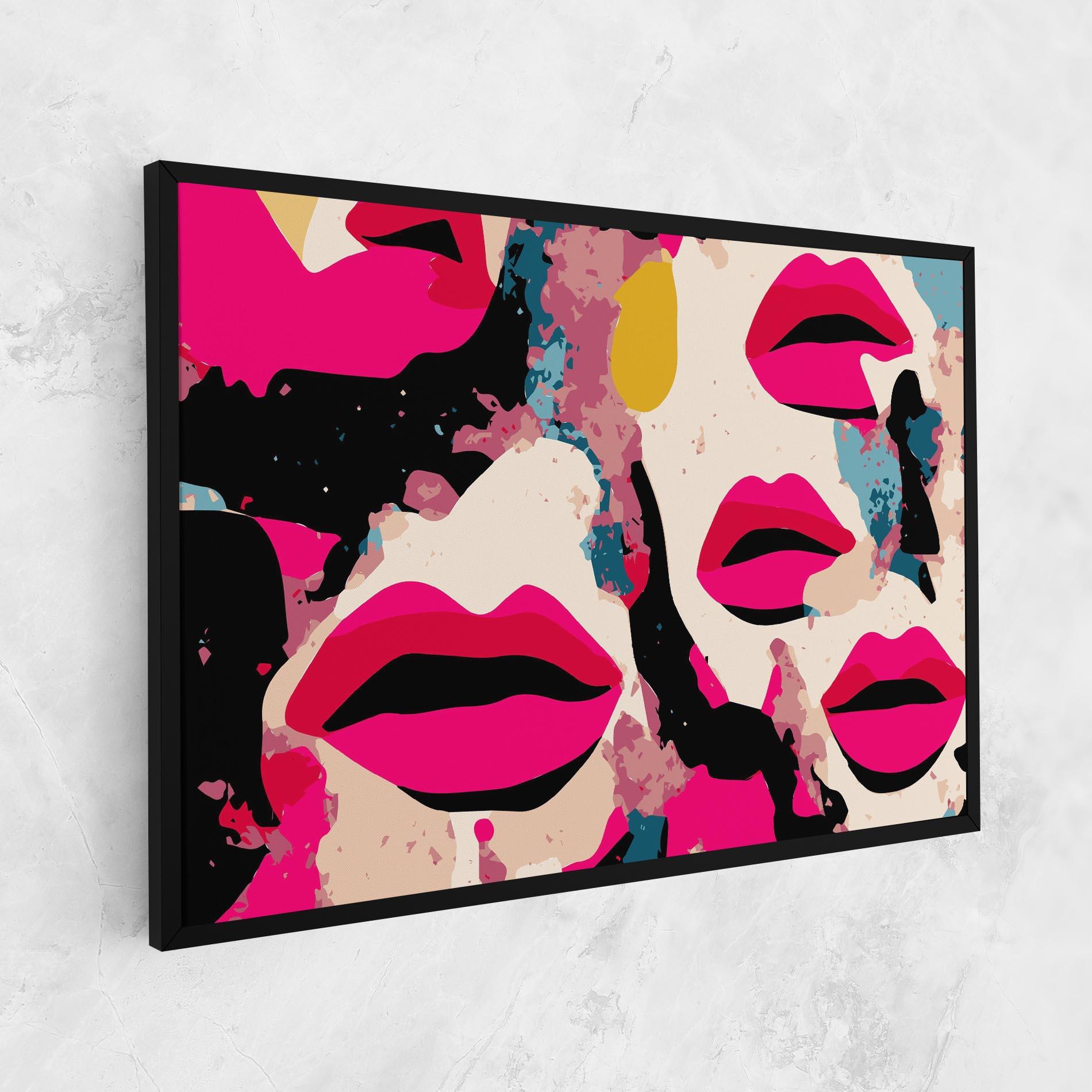 Vászonkép Pink Lips mockup 1