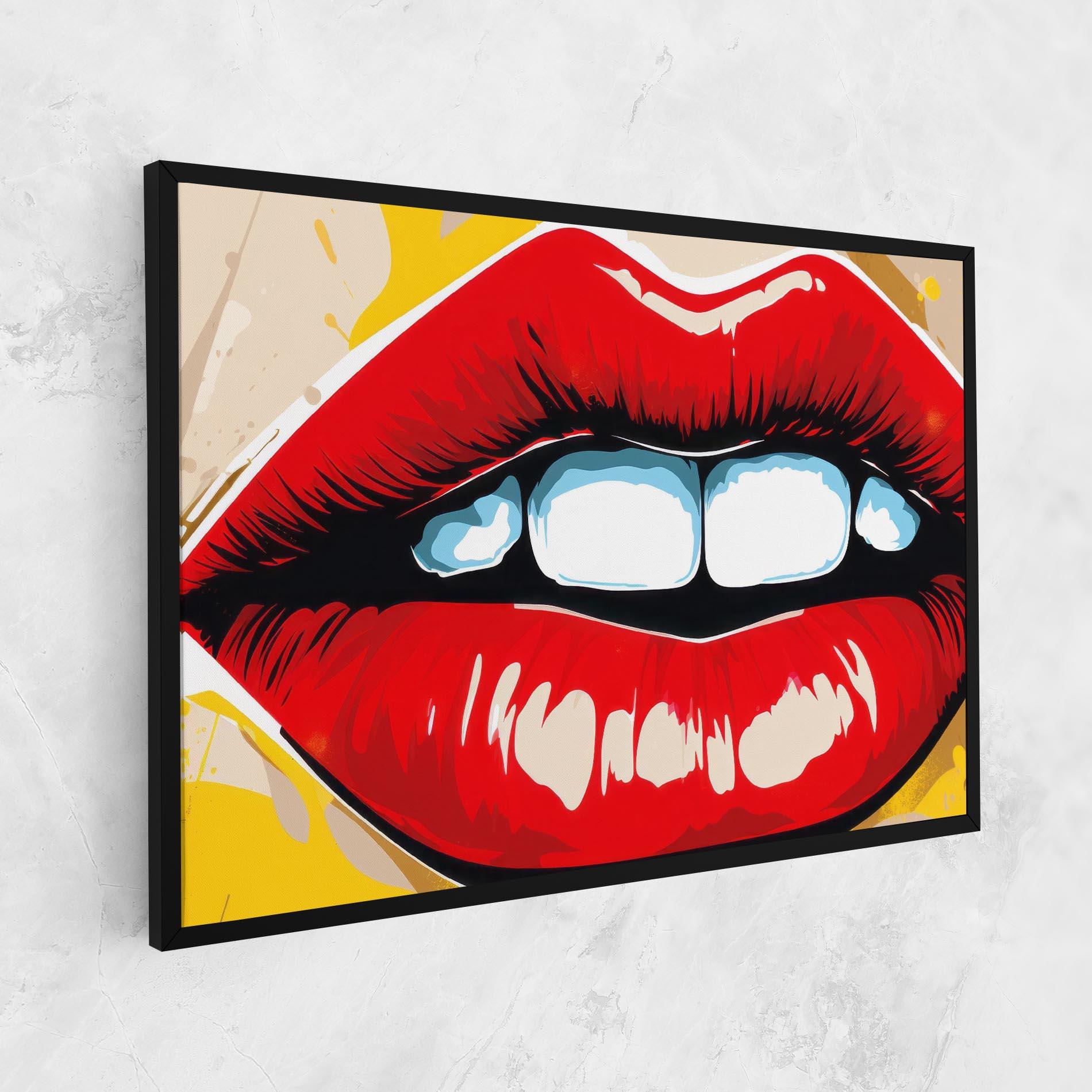 Vászonkép Pop Lips mockup 1