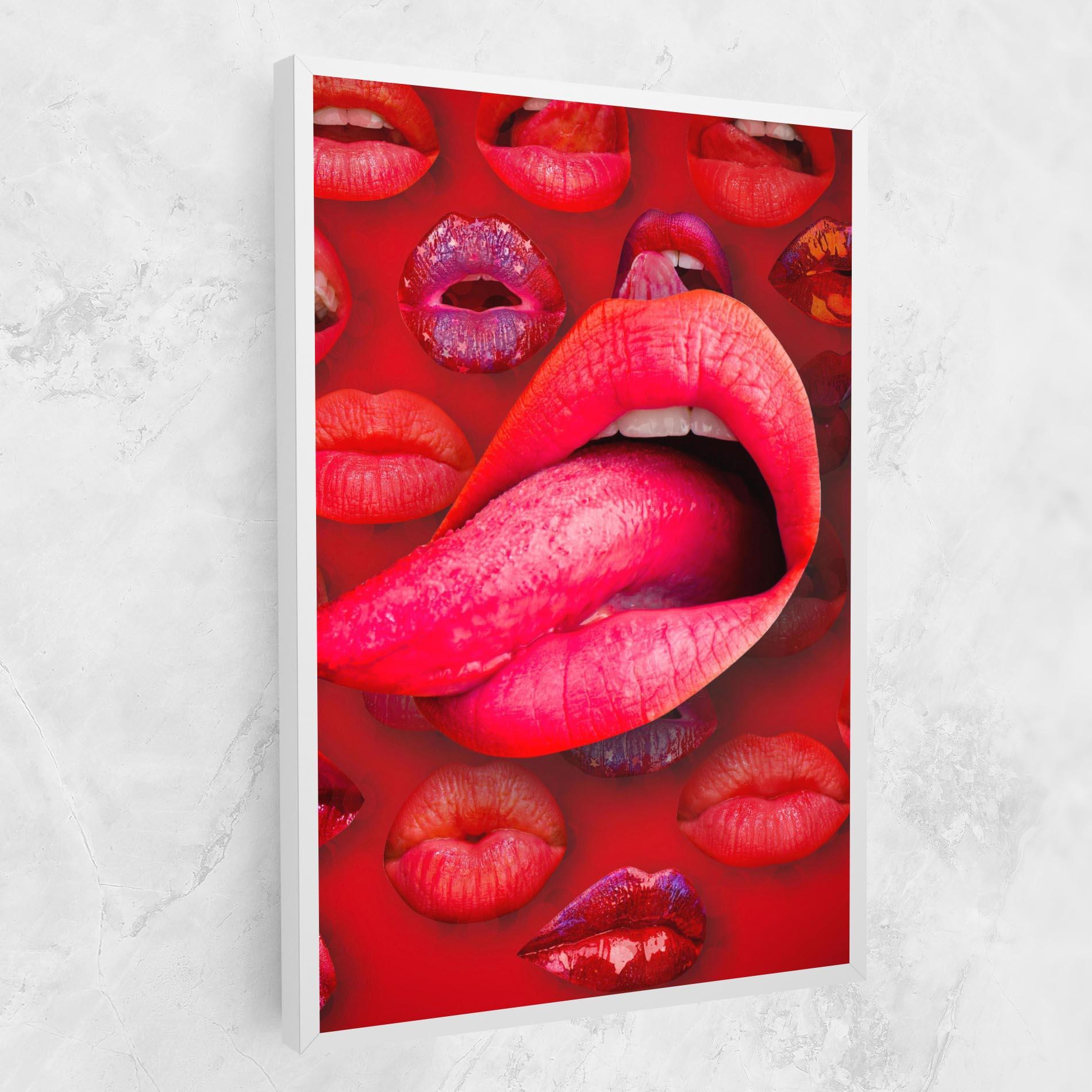 Vászonkép Big Tongue Collage mockup 1