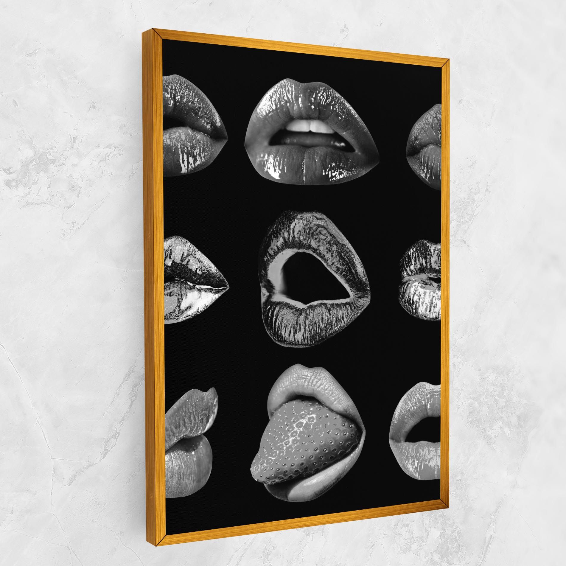 Grey Lips Collage mockup 1