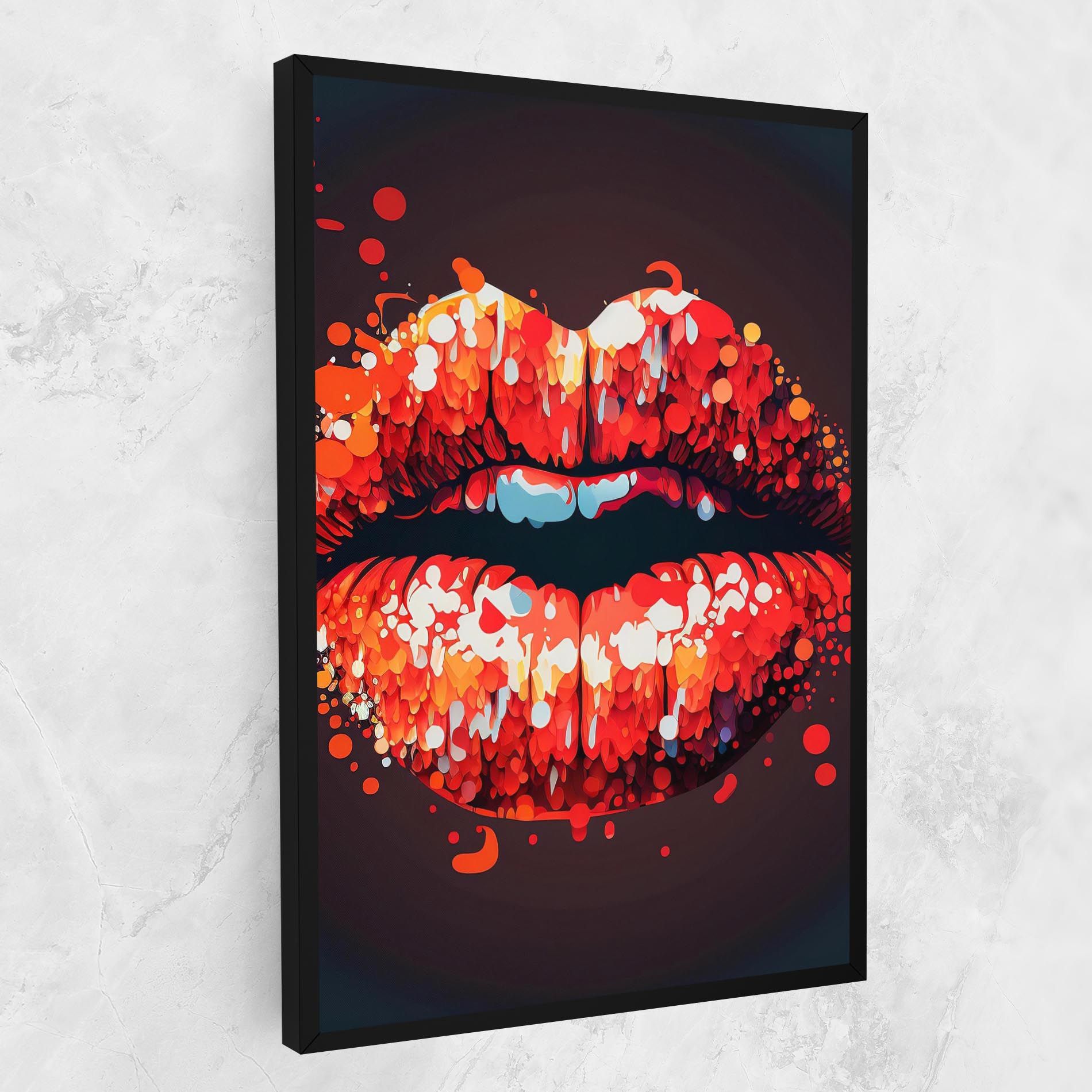 Red Lips With Word Lips It mockup 1
