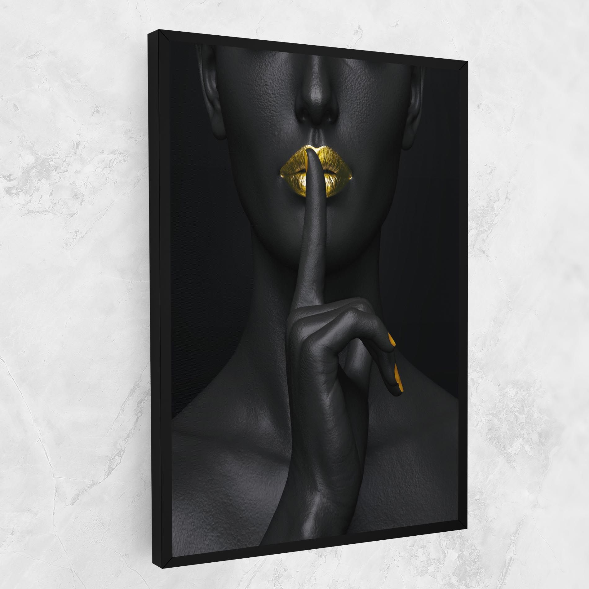 Silence Lips Portrait mockup 1