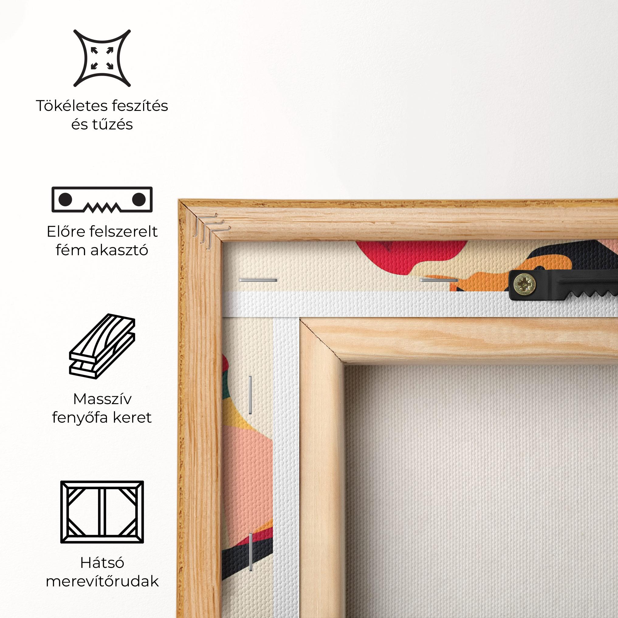 Vászonkép Abstract Lips mockup 5