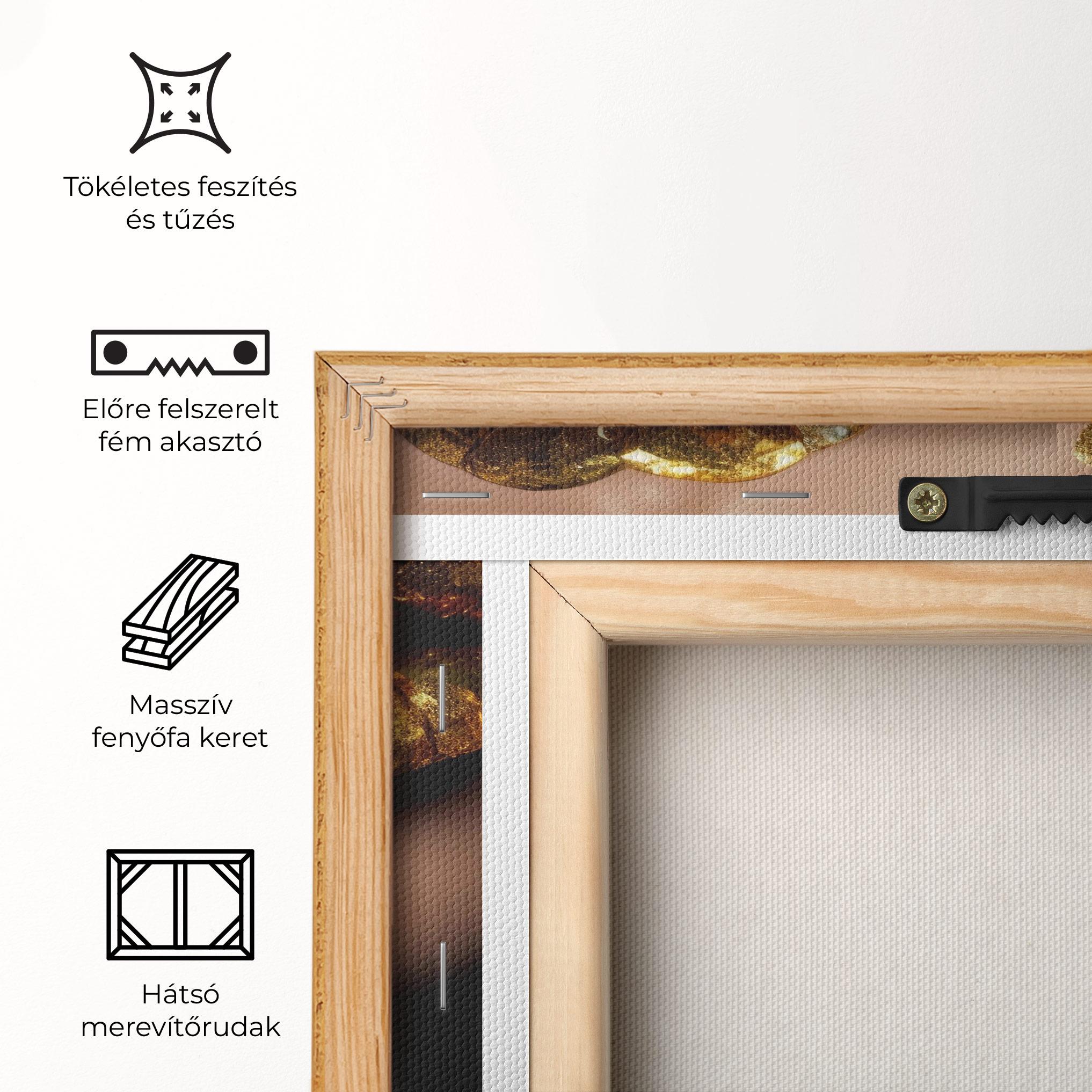 Vászonkép Blue Hand Lips mockup 5