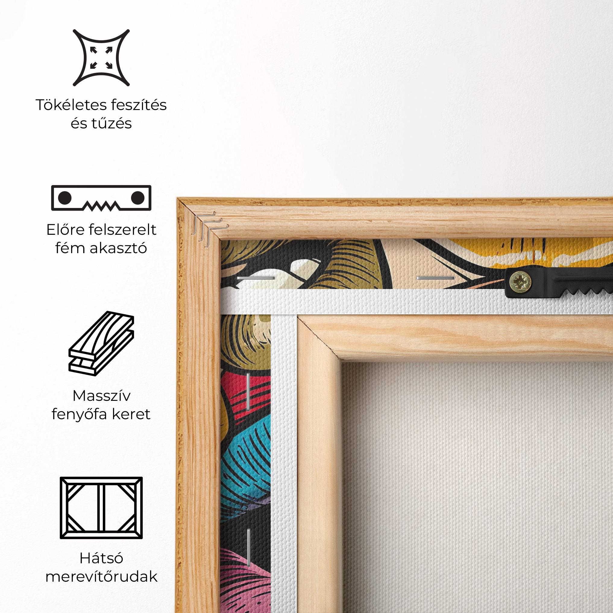 Vászonkép Comic Book Color Lips mockup 5