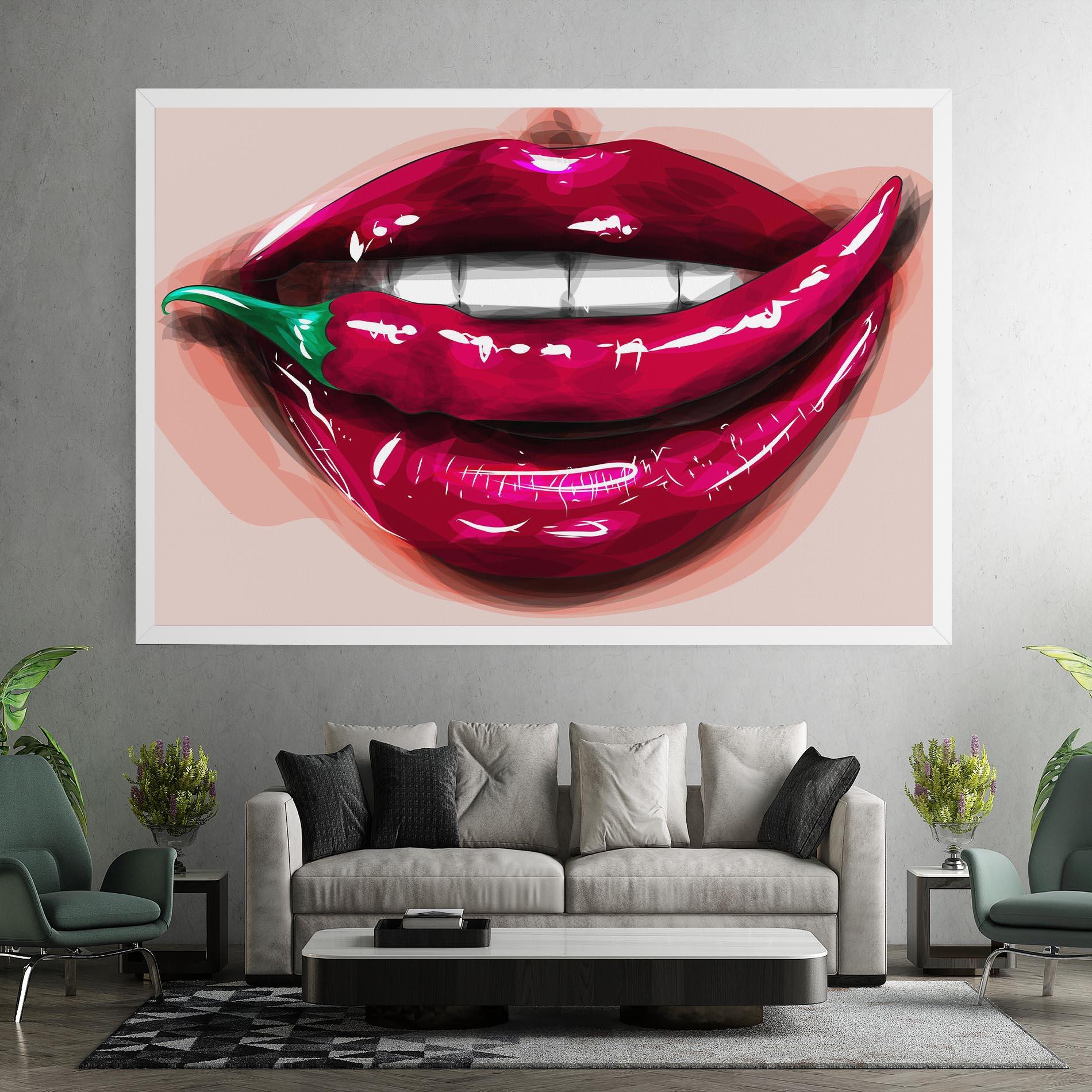 Vászonkép Chilli Lips mockup 7
