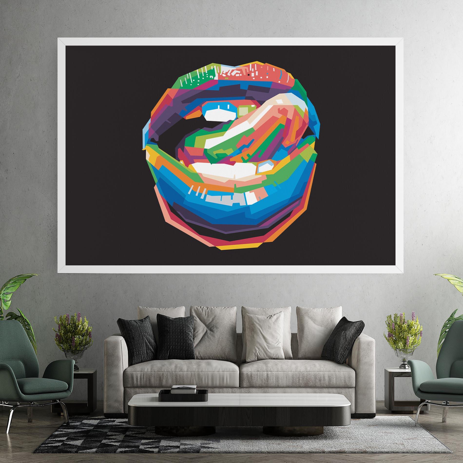 Vászonkép Lips Toungue mockup 7