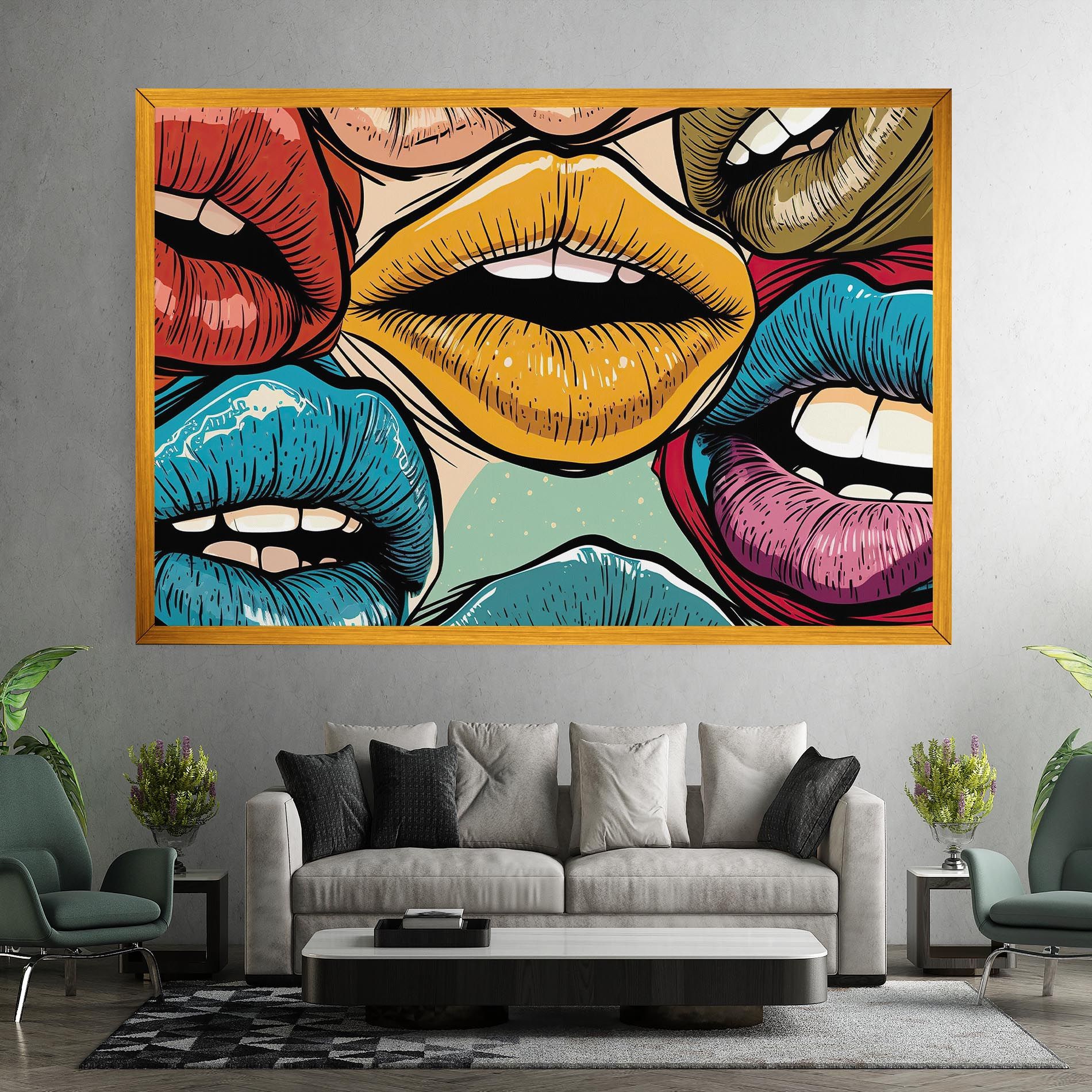 Comic Book Color Lips mockup 7