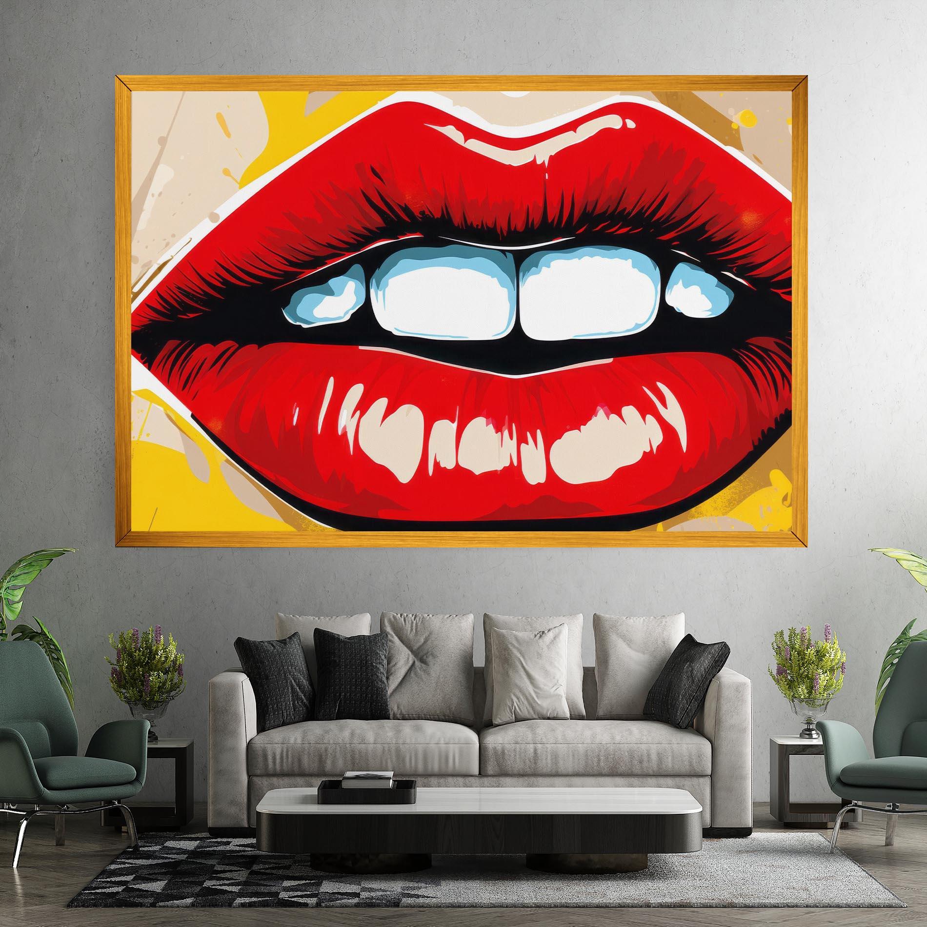 Vászonkép Pop Lips mockup 7