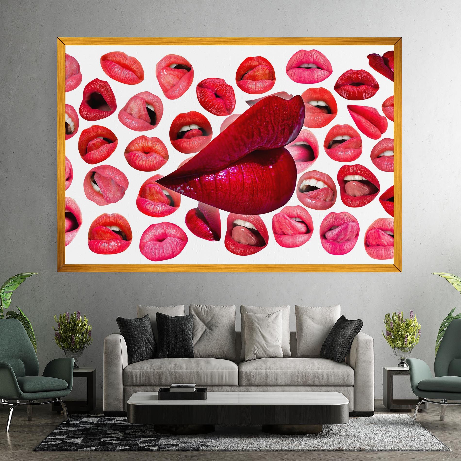 Red Lip Female mockup 7