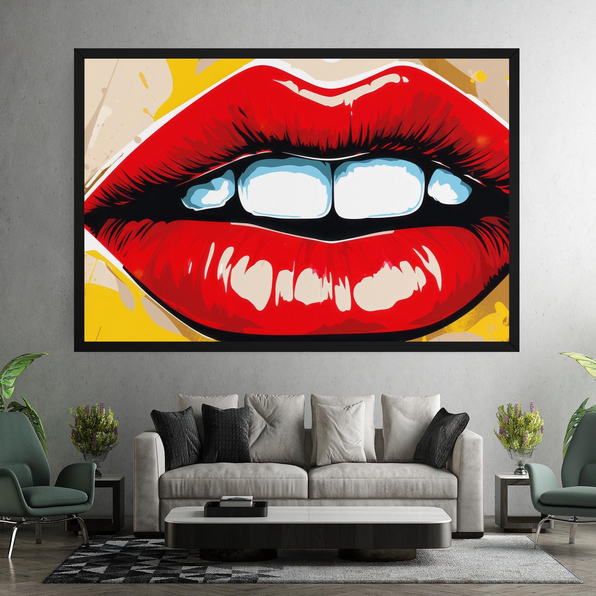 Vászonkép Pop Lips mockup 7