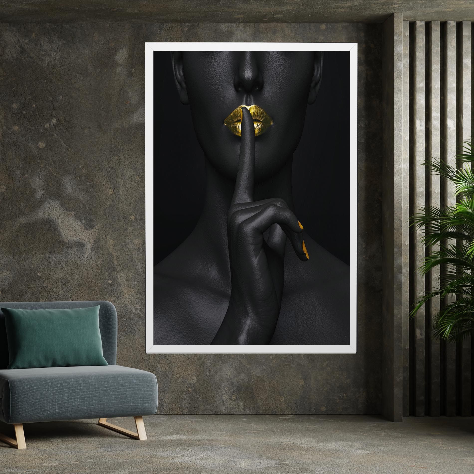 Silence Lips Portrait mockup 7